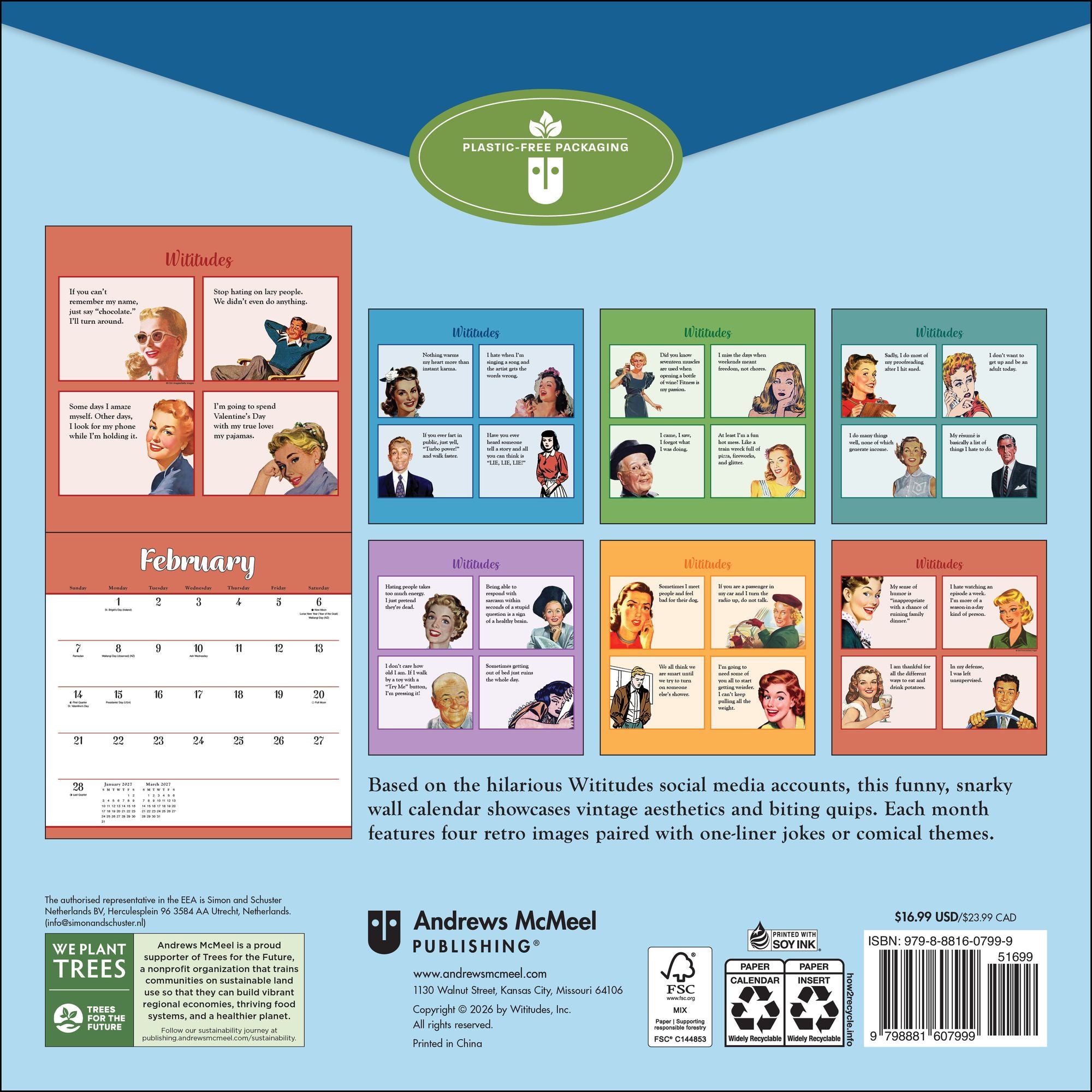 2027 Wititudes Wall Calendar