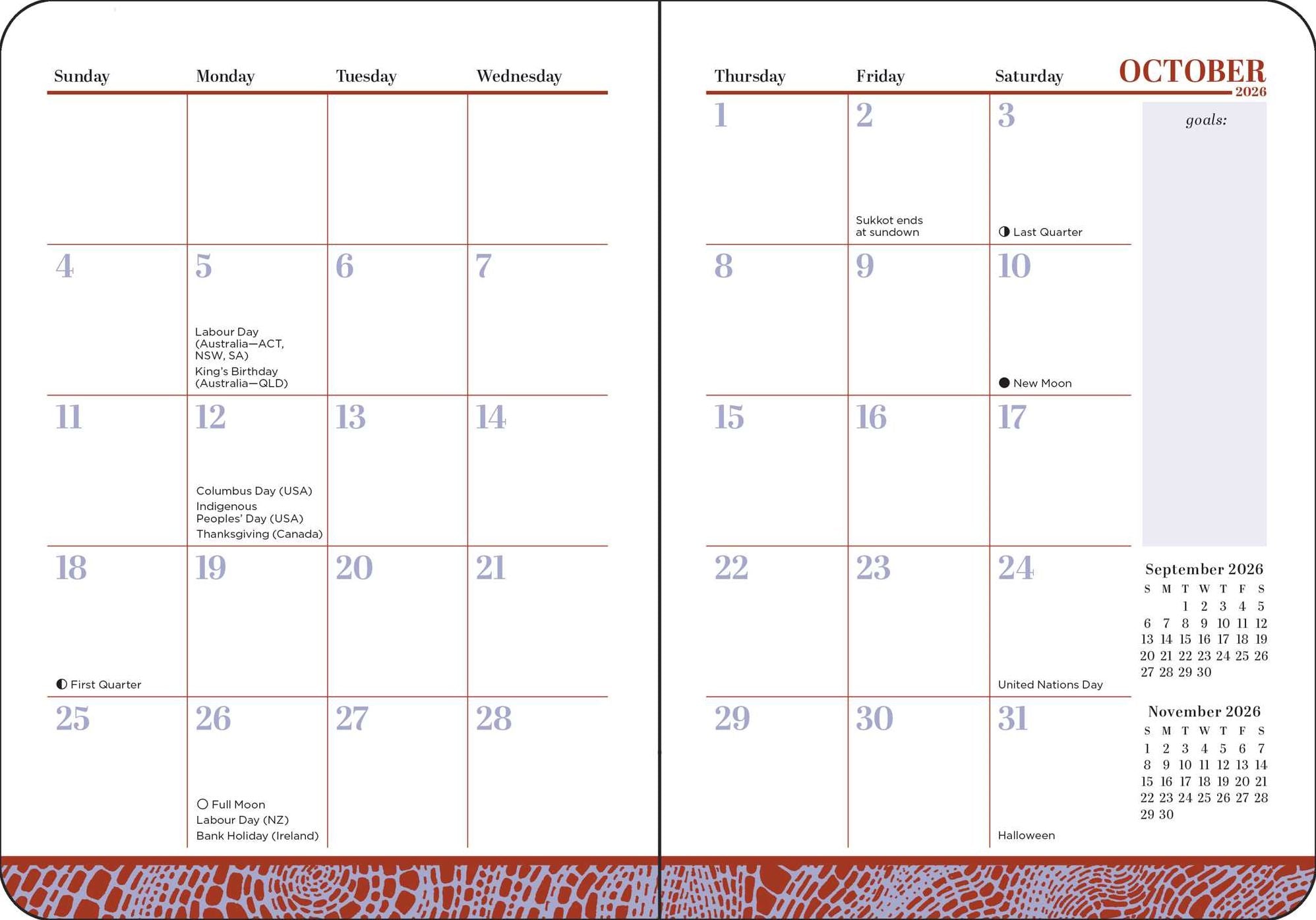 2026-2027 Spicy Book Club 16-Month Weekly/Monthly Planner