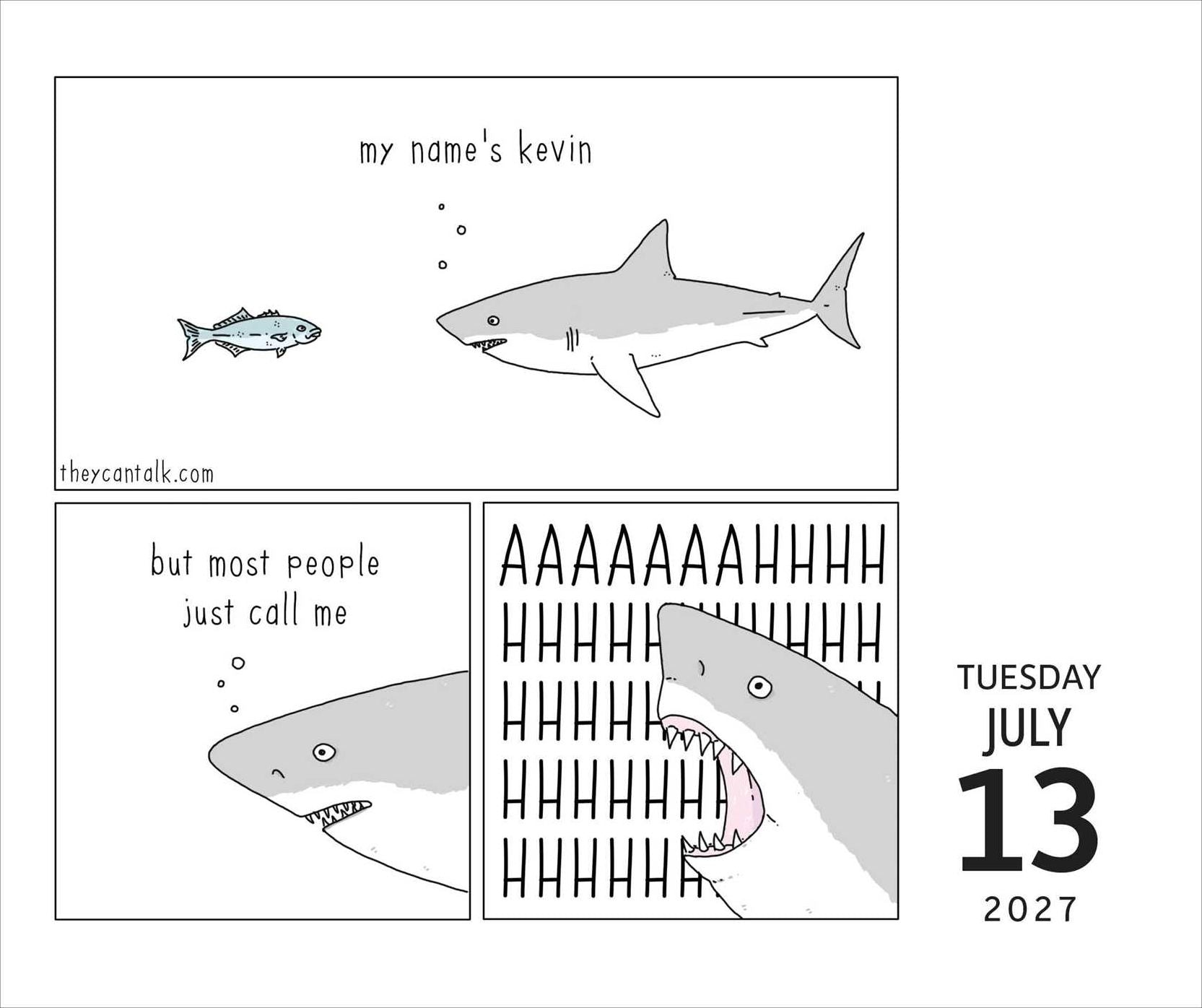 2027 They Can Talk Comics Day-to-Day Calendar