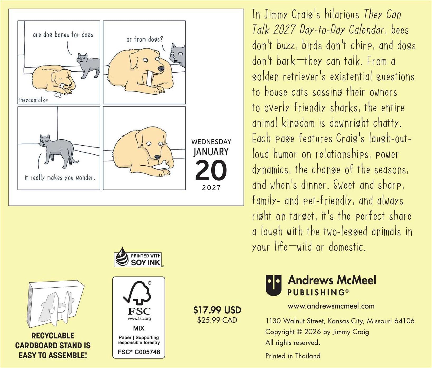 2027 They Can Talk Comics Day-to-Day Calendar