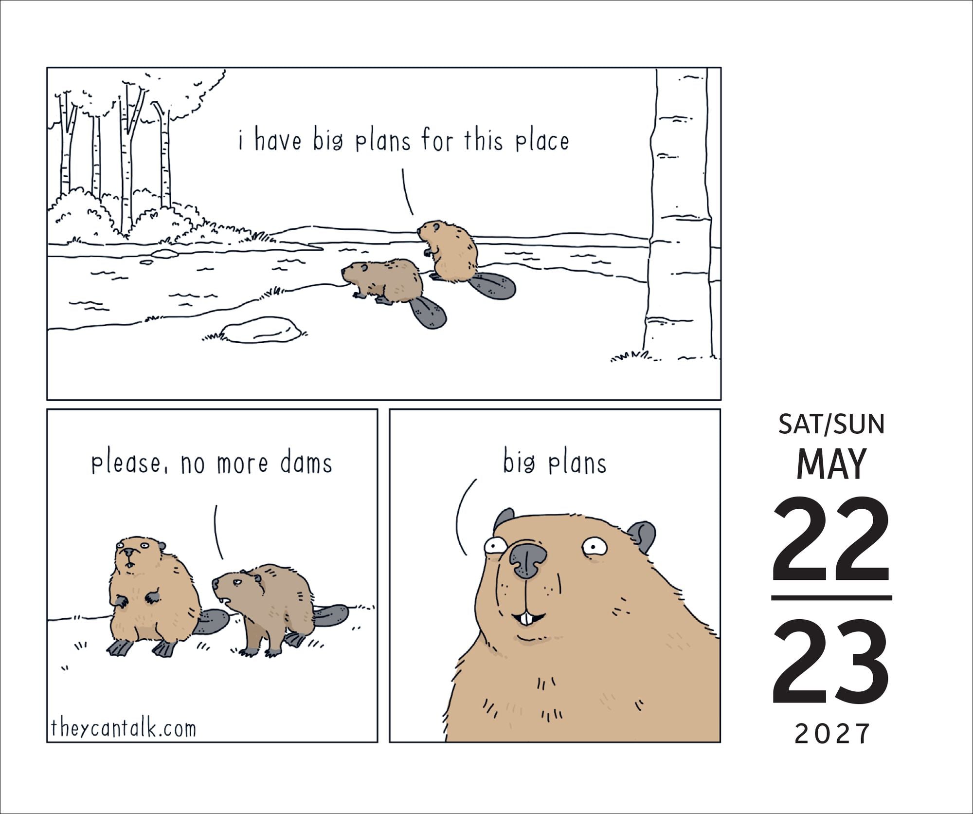 2027 They Can Talk Comics Day-to-Day Calendar