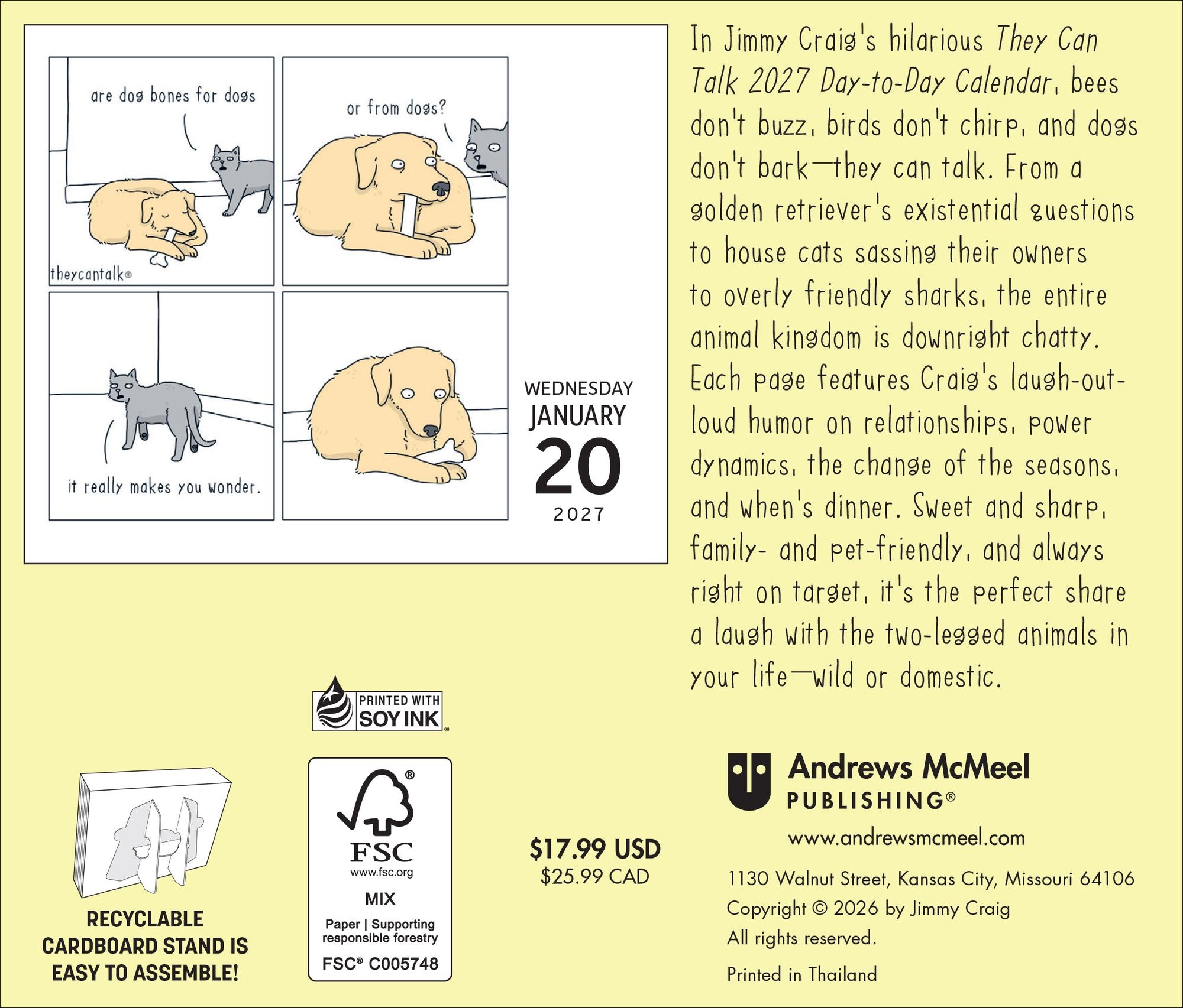 2027 They Can Talk Comics Day-to-Day Calendar