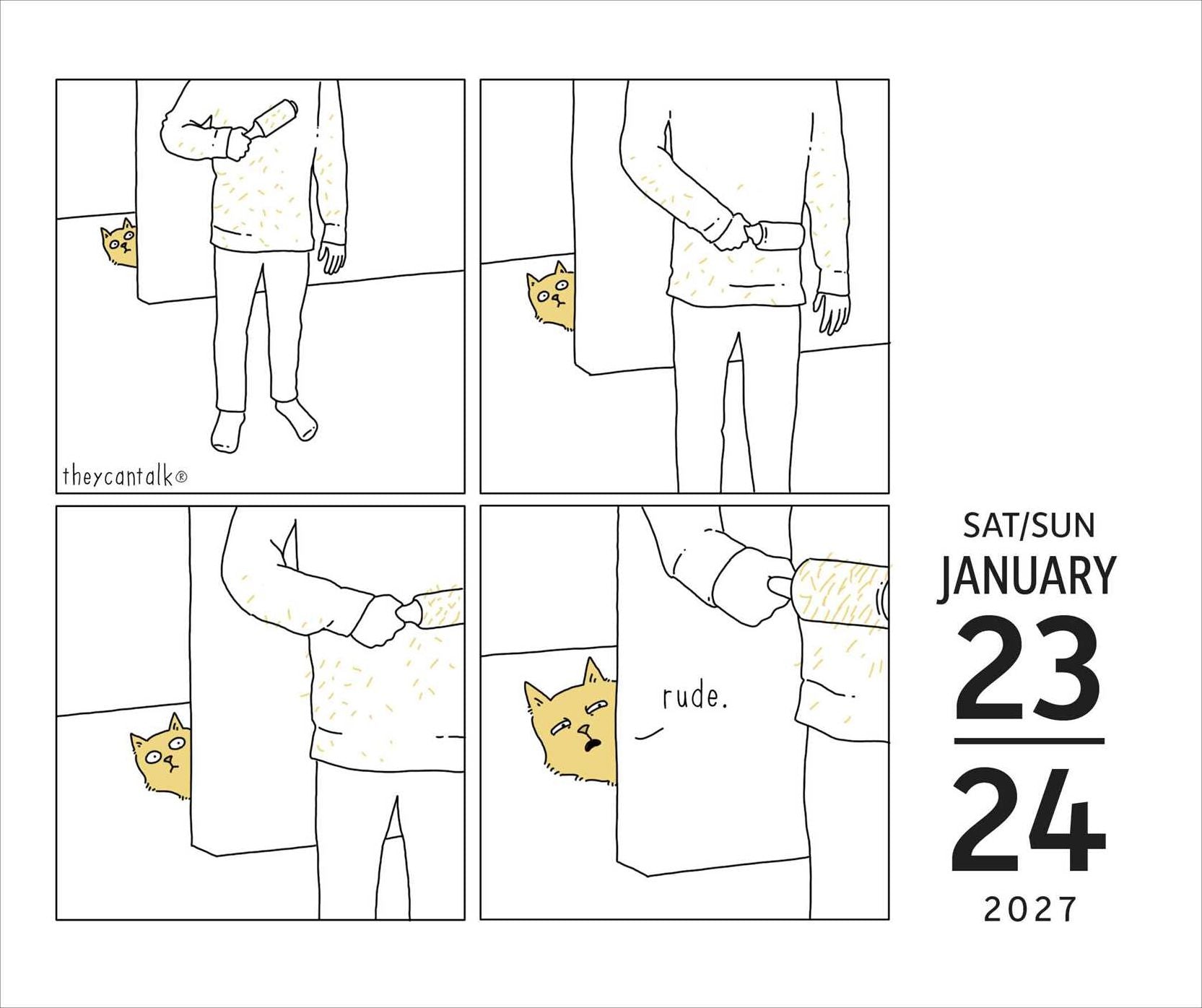2027 They Can Talk Comics Day-to-Day Calendar