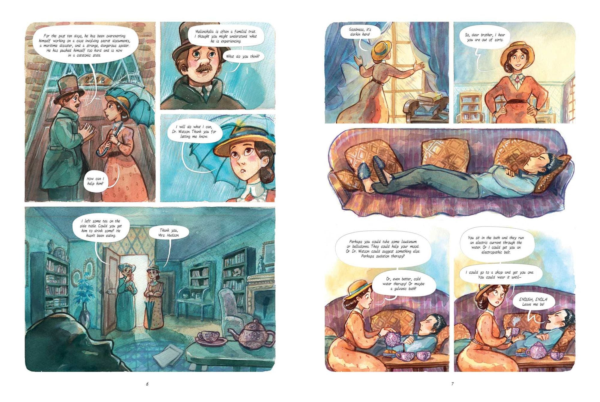 Enola Holmes: The Graphic Novels: The Case of the Black Barouche, The Case of the Elegant Escapade, and The Case of the Mark of the Mongoose
