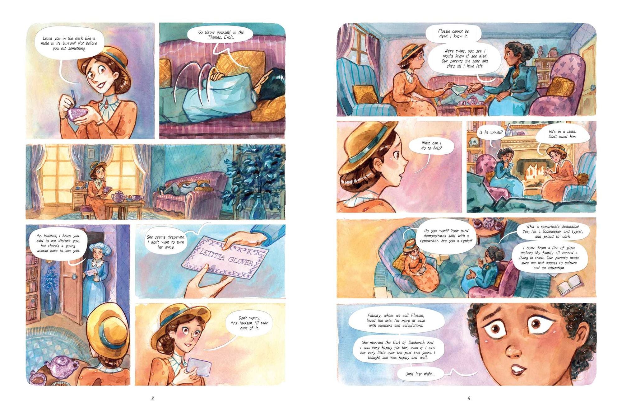 Enola Holmes: The Graphic Novels: The Case of the Black Barouche, The Case of the Elegant Escapade, and The Case of the Mark of the Mongoose
