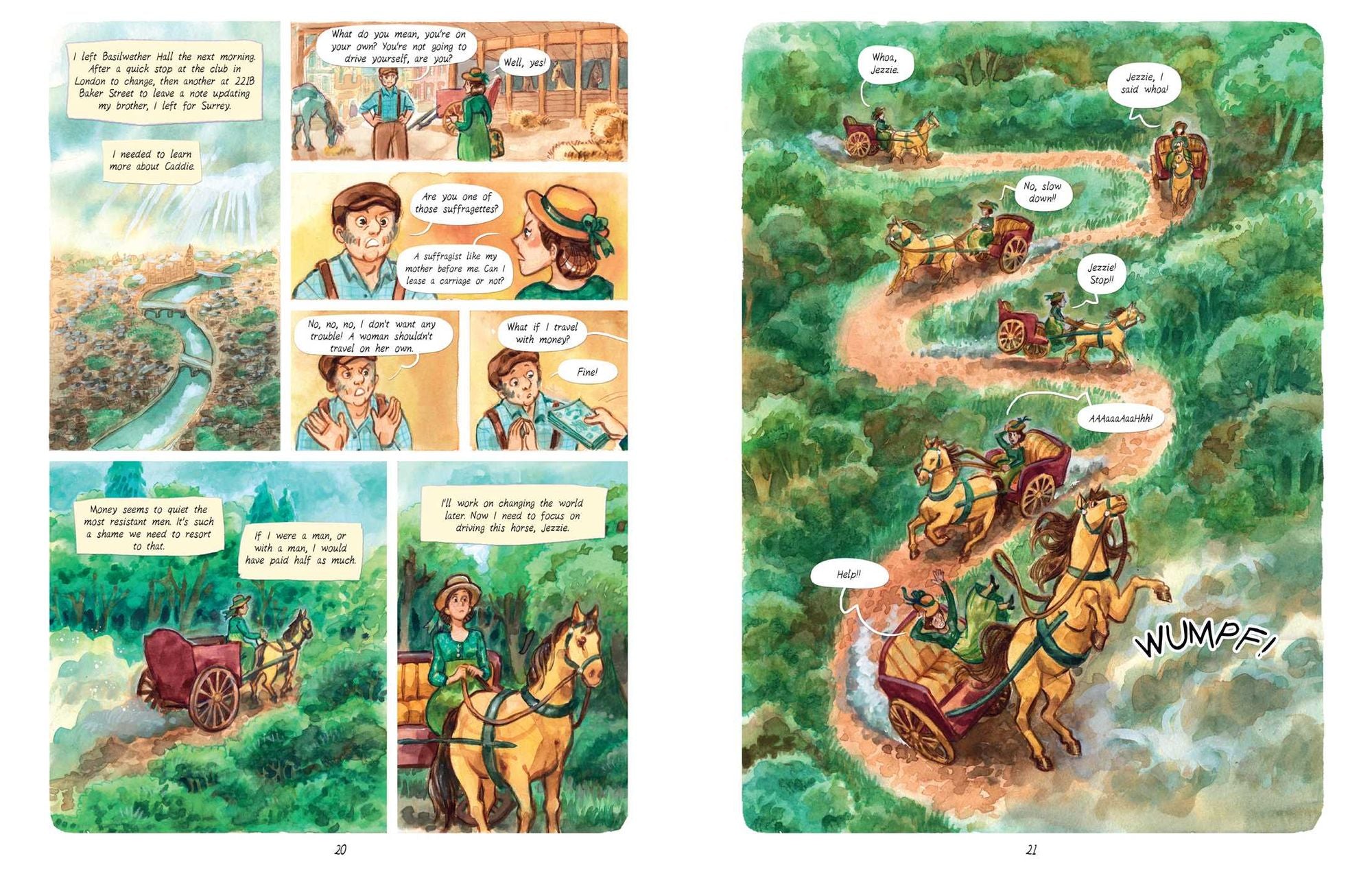 Enola Holmes: The Graphic Novels: The Case of the Black Barouche, The Case of the Elegant Escapade, and The Case of the Mark of the Mongoose