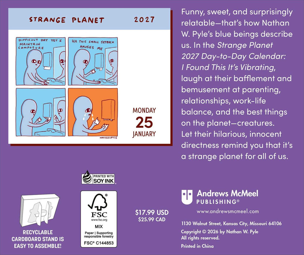 2027 Strange Planet Day-to-Day Calendar
