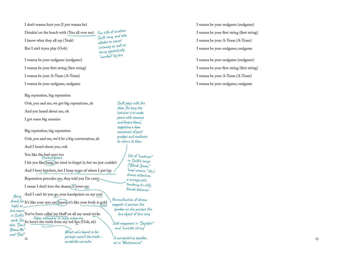 Meet Me in the Afterglow: The Annotated Poetry of Taylor Swift