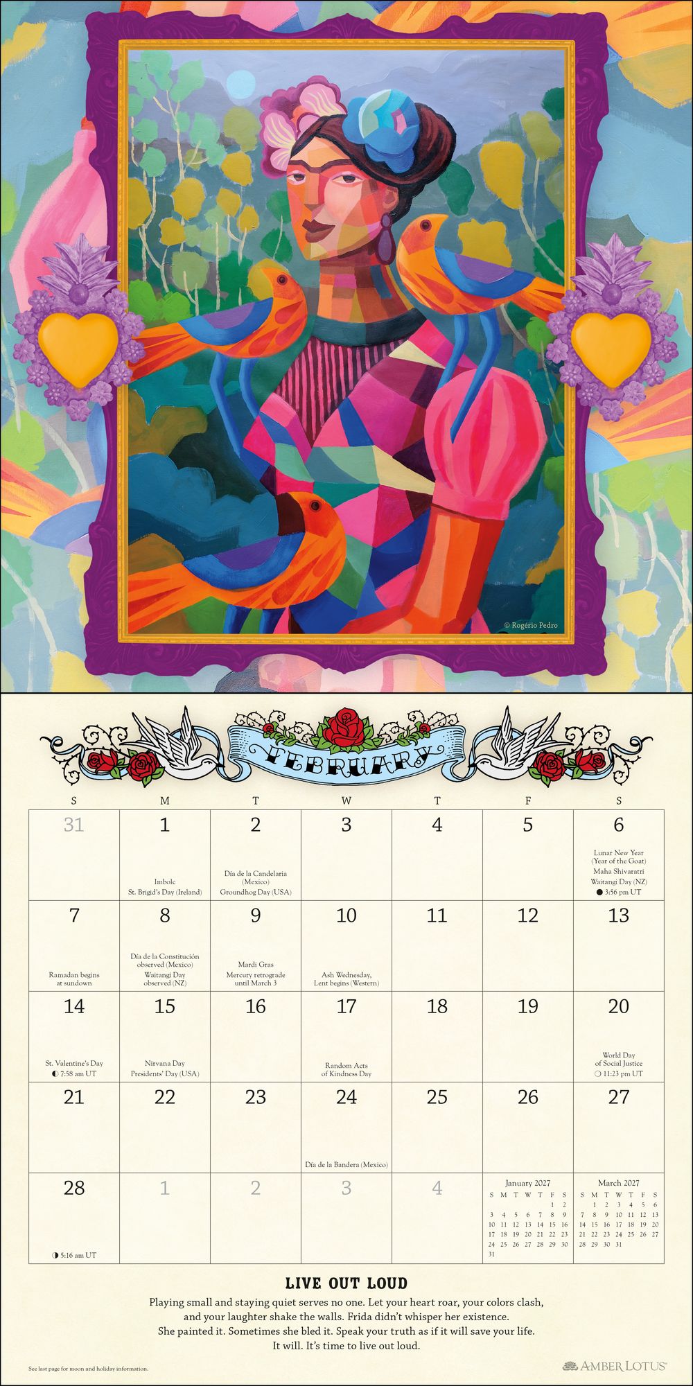 2027 For the Love of Frida Wall Calendar