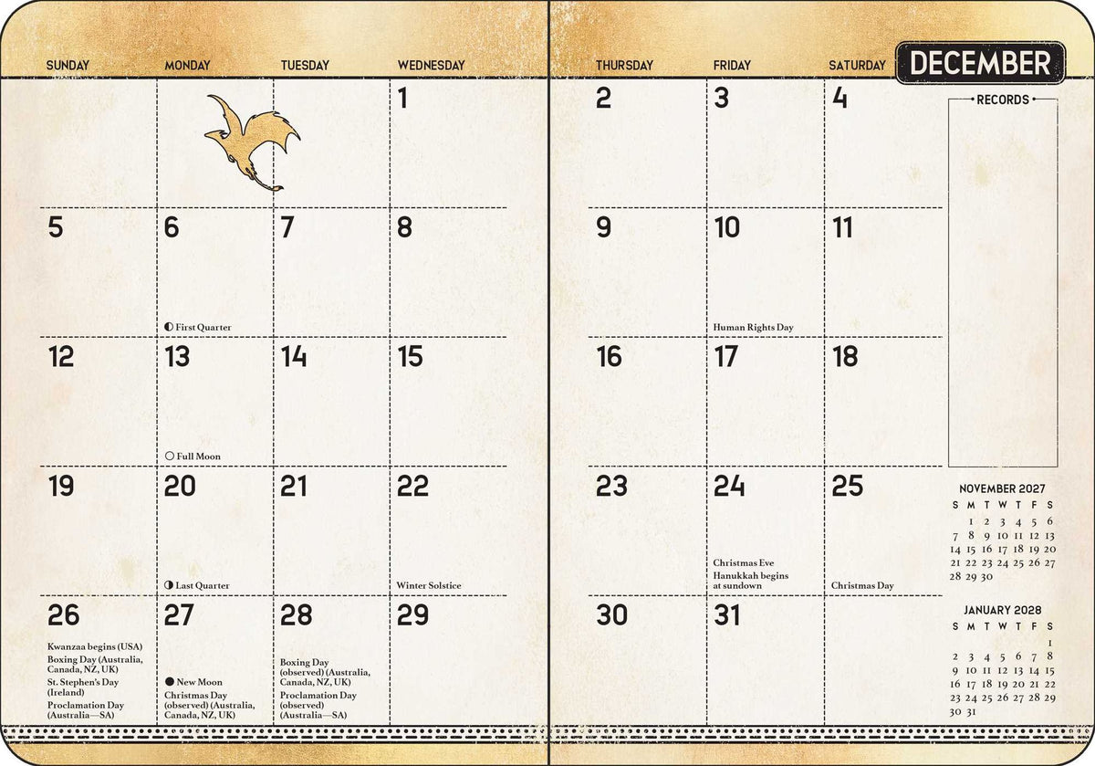 2027 Fourth Wing Officially Licensed Weekly Planner
