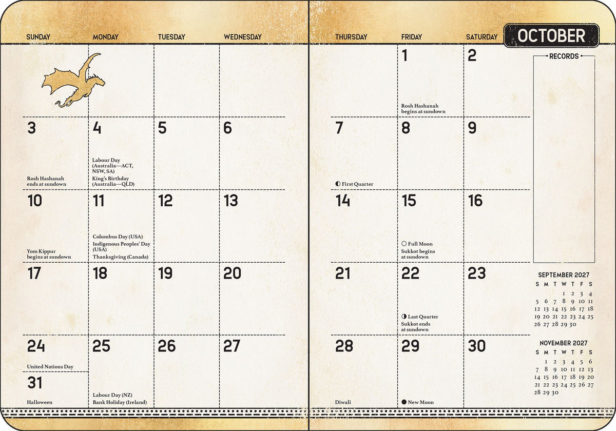 2027 Fourth Wing Officially Licensed Weekly Planner