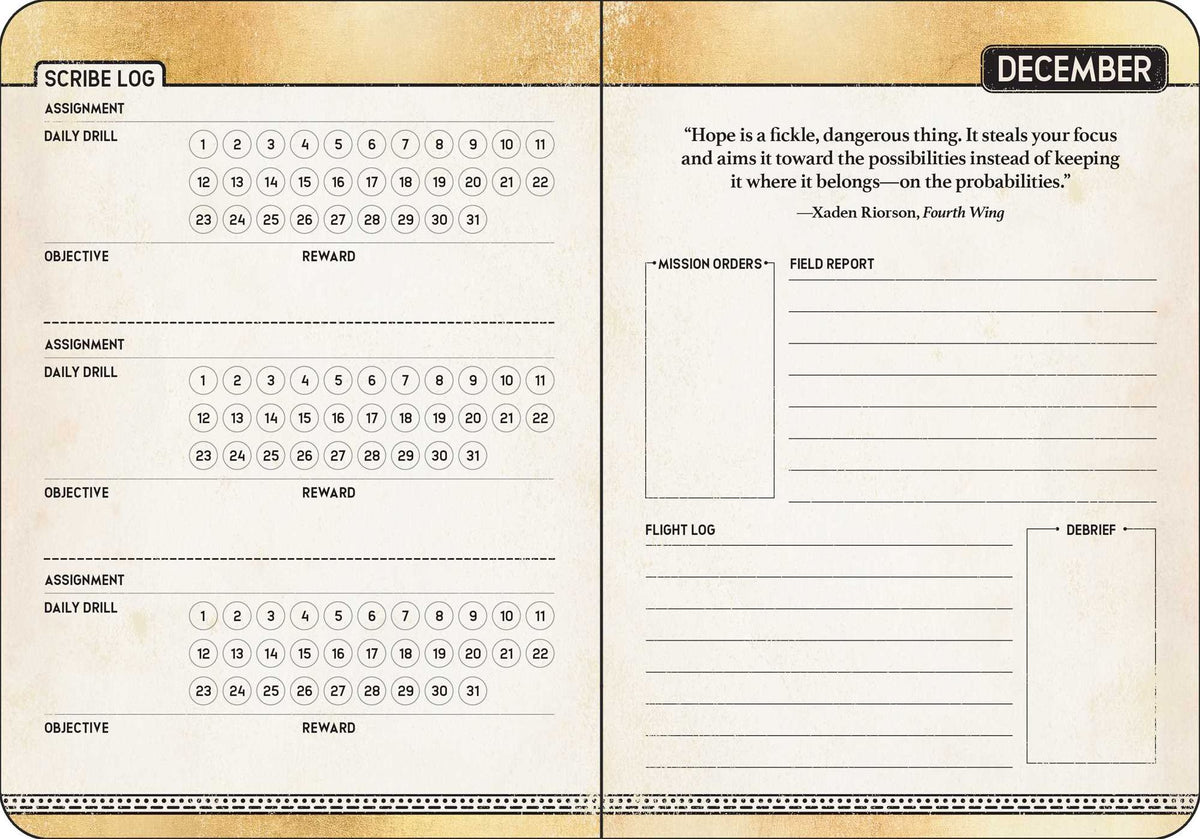 2027 Fourth Wing Officially Licensed Weekly Planner