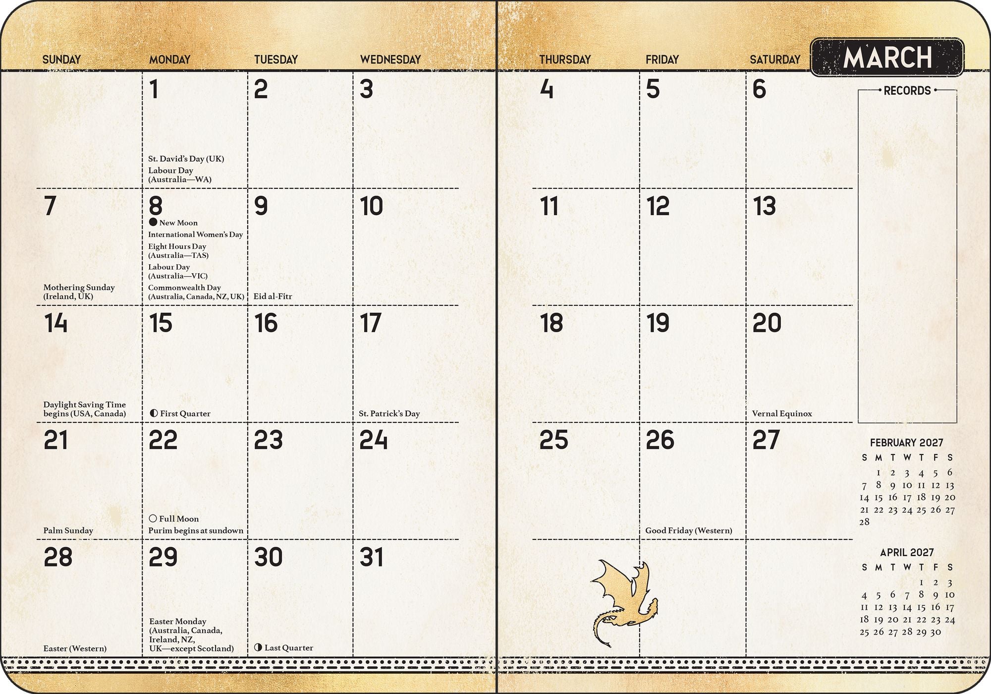 2027 Fourth Wing Officially Licensed Weekly Planner