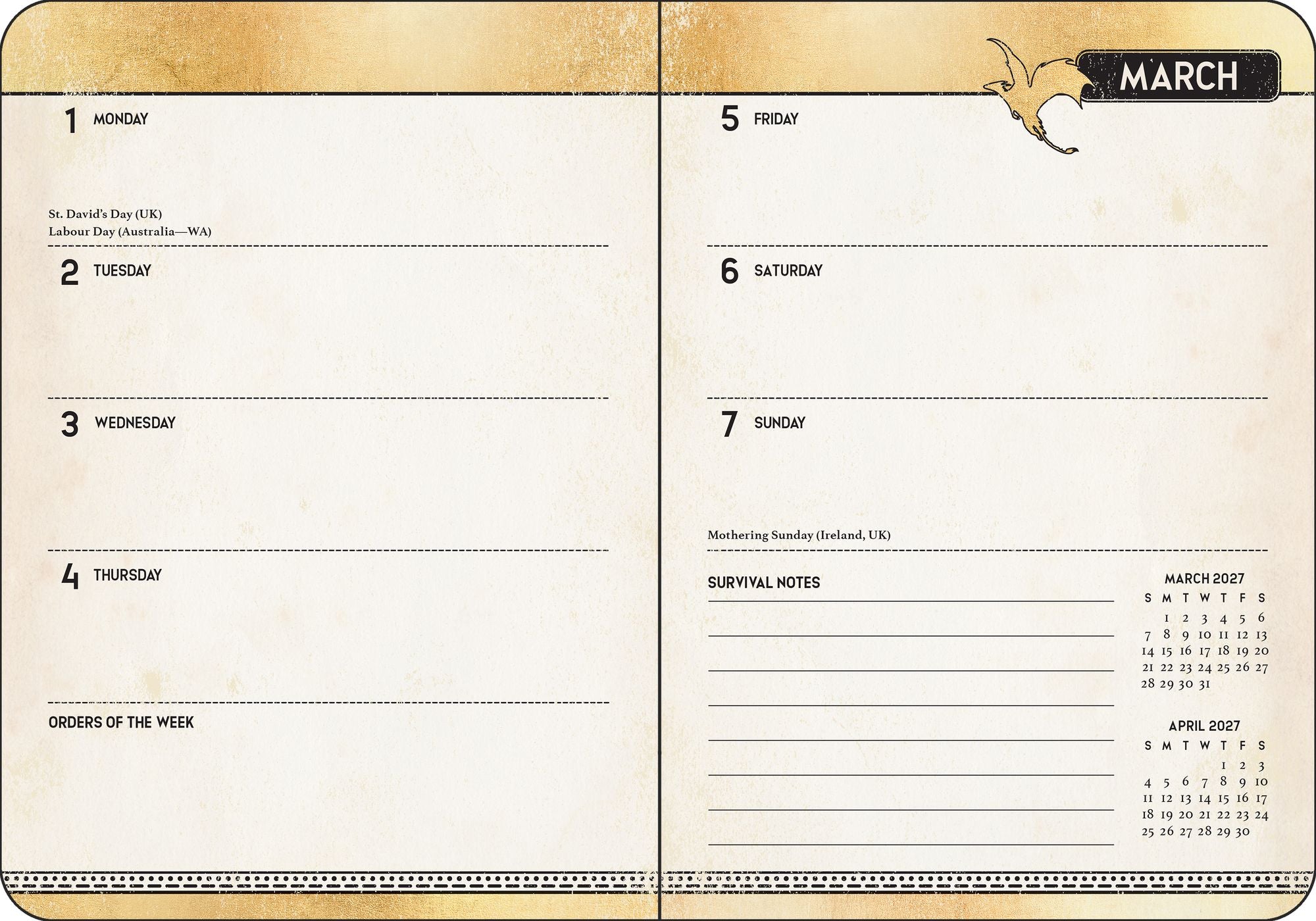 2027 Fourth Wing Officially Licensed Weekly Planner