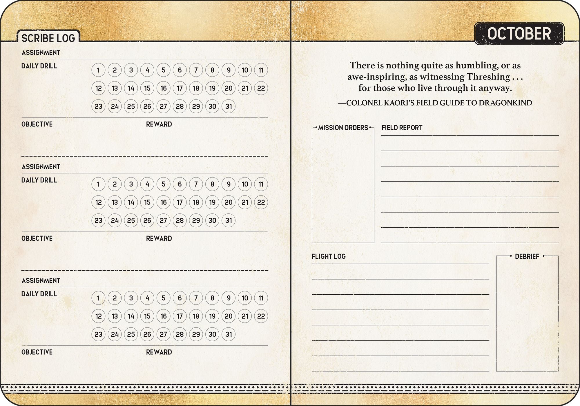2027 Fourth Wing Officially Licensed Weekly Planner