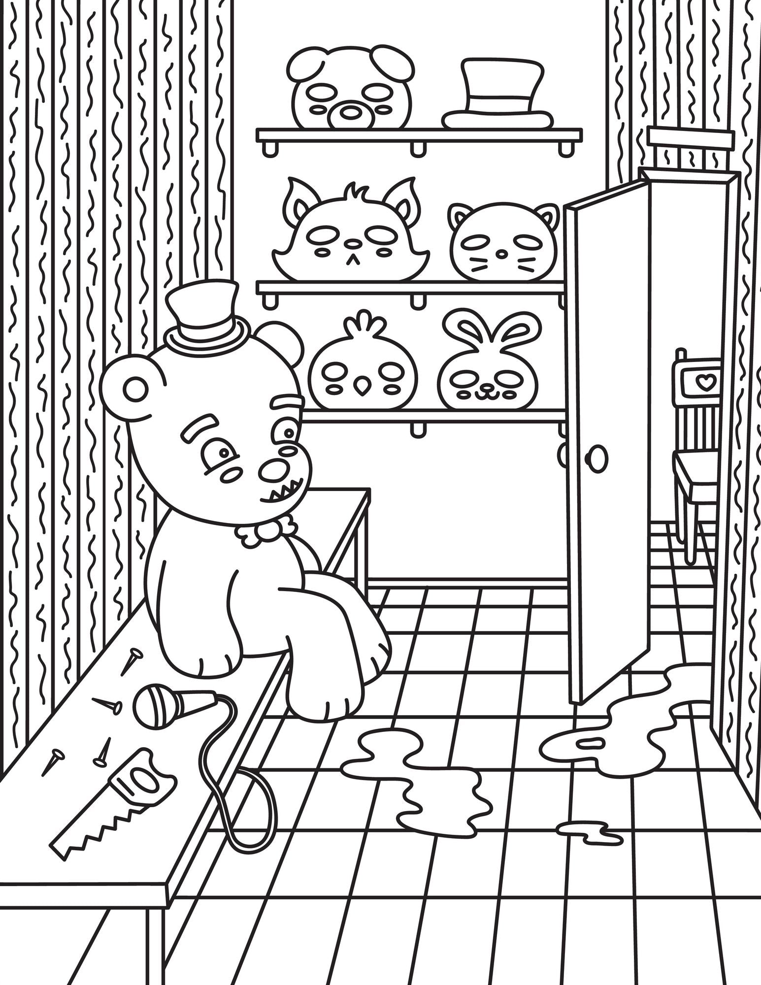 Creepy Cute Horror Coloring Book: Classic American Horror Meets Creepy Kawaii Style