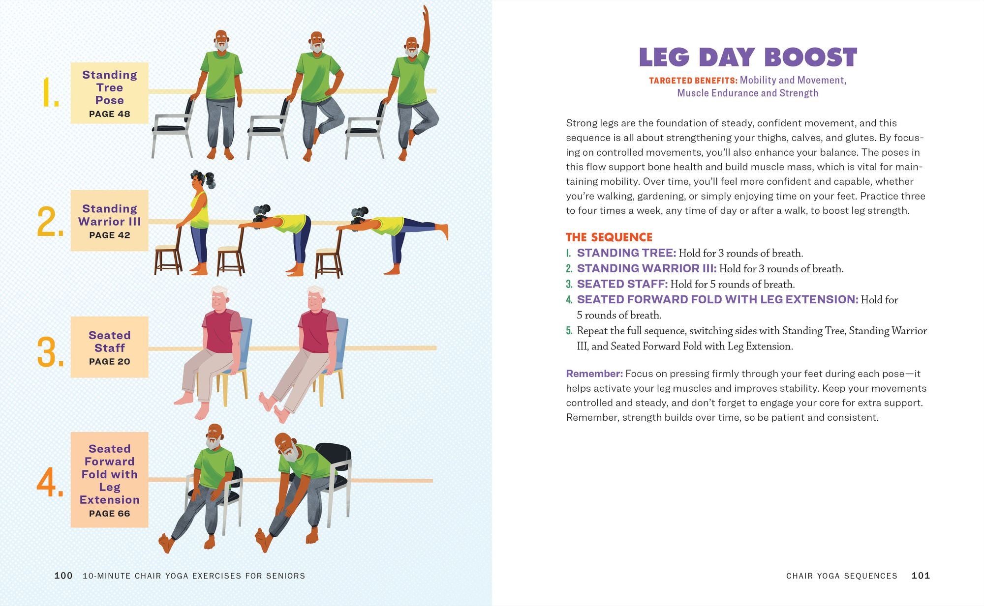 10-Minute Chair Yoga Exercises for Seniors: 40 Poses to Build Strength and Flexibility for Fall Prevention