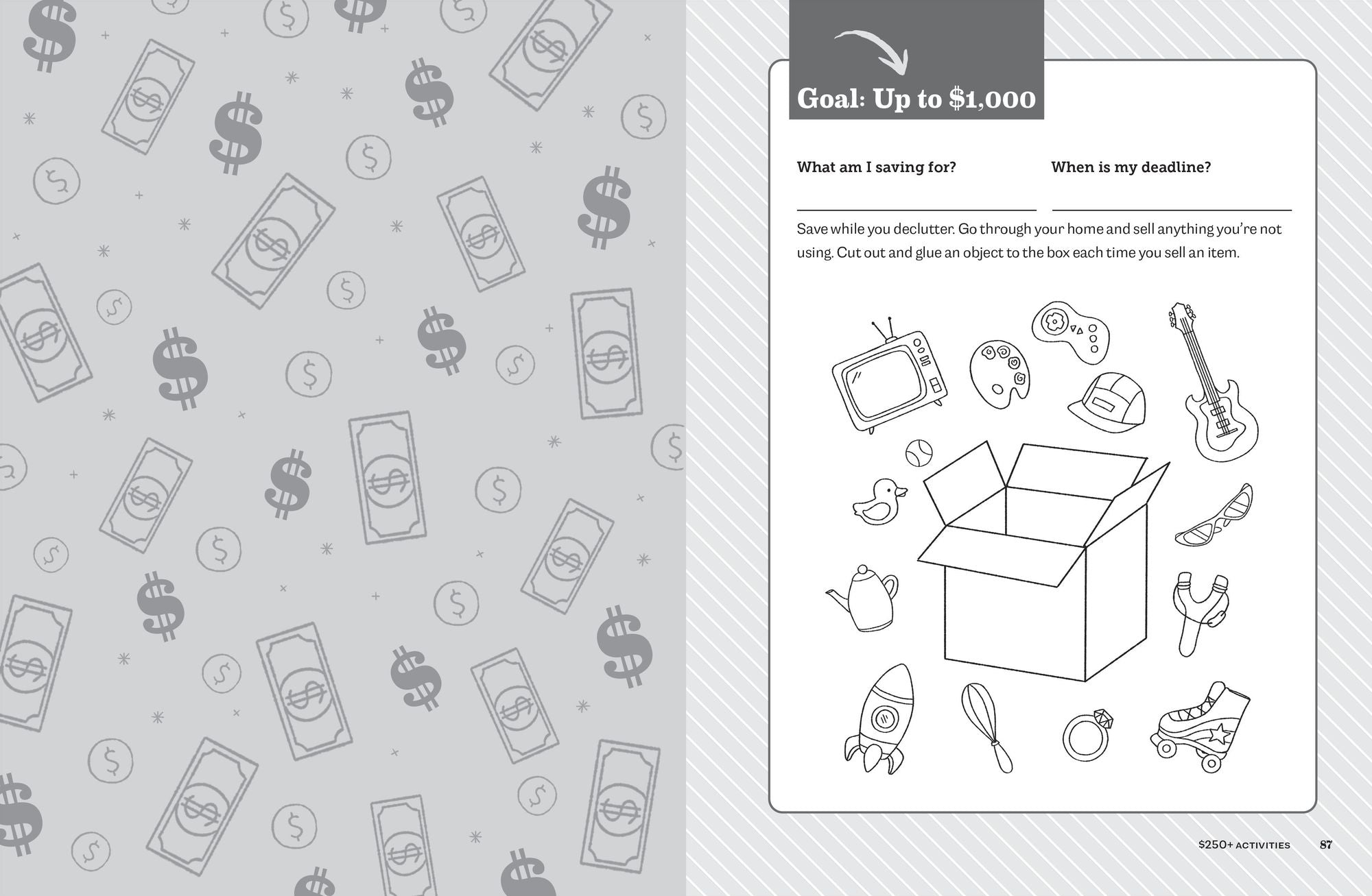 Cash Stash Activity Book: Tight Budgets: 50+ Fun Money Savings Challenges That Add Up Big
