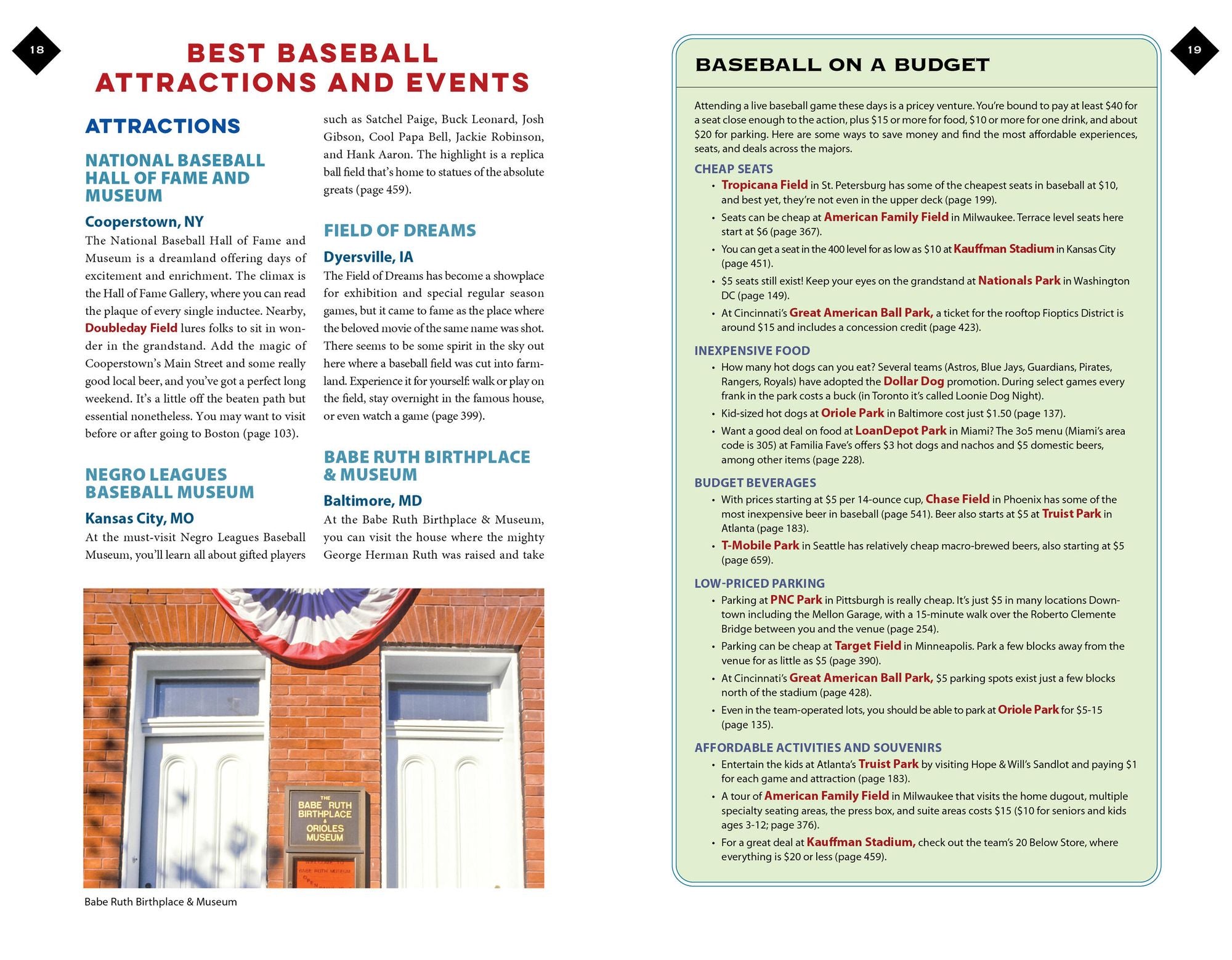 Moon Baseball Road Trips: The Complete Guide to All the Ballparks, with Beer, Bites, and Sights Nearby