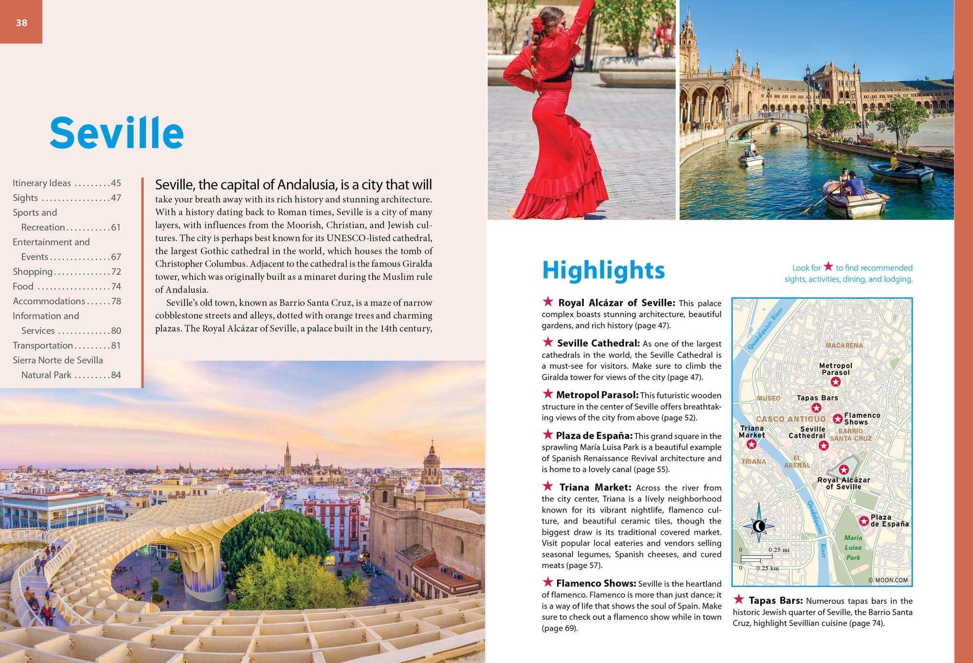 Moon Seville, Granada & Andalusia: With Cordoba, Malaga & Tangier: The Alhambra, Wine & Tapas, Coastal Getaways