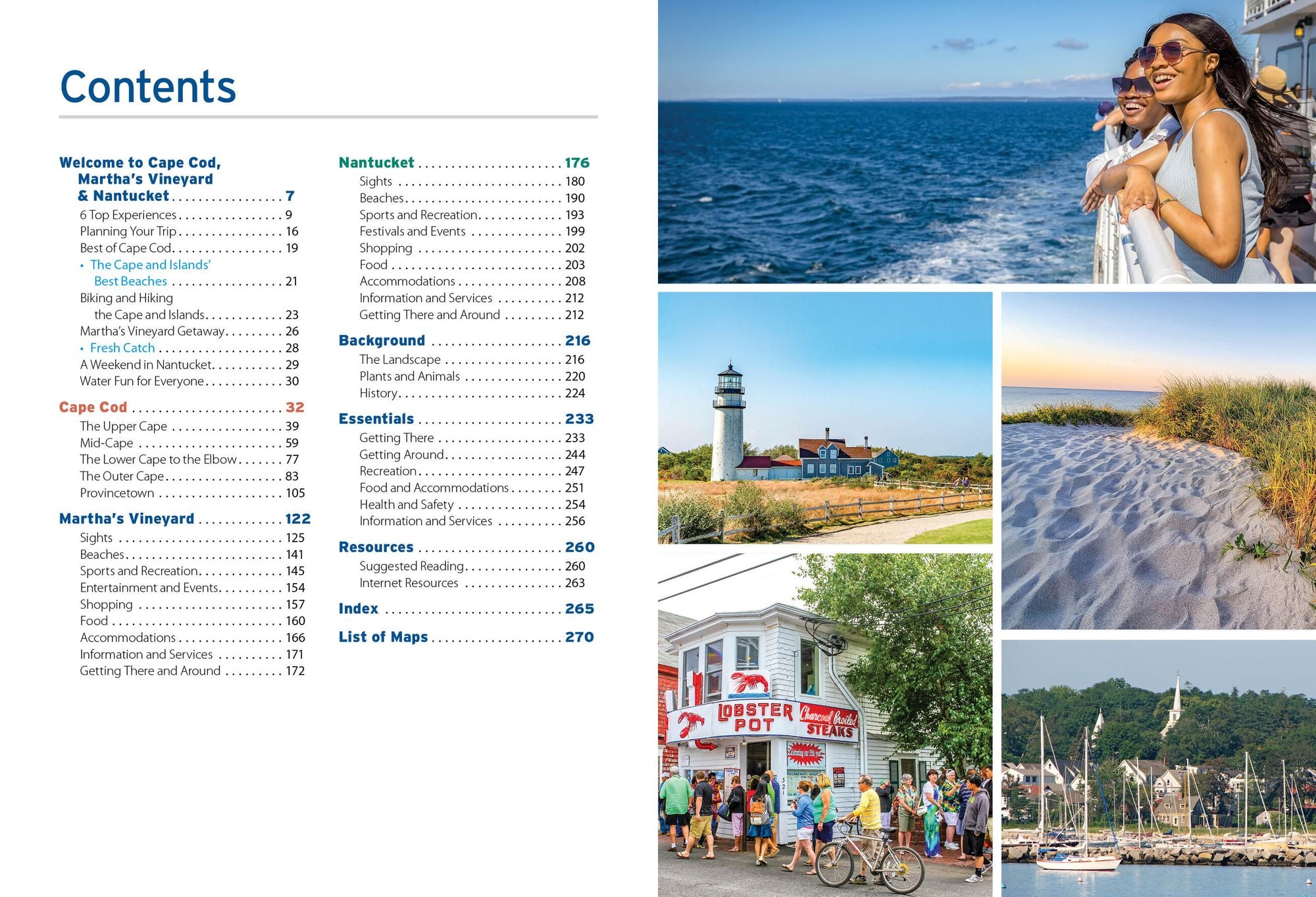 Moon Cape Cod, Martha's Vineyard & Nantucket: Best Beaches, Coastal Towns, Clambakes & Lobster