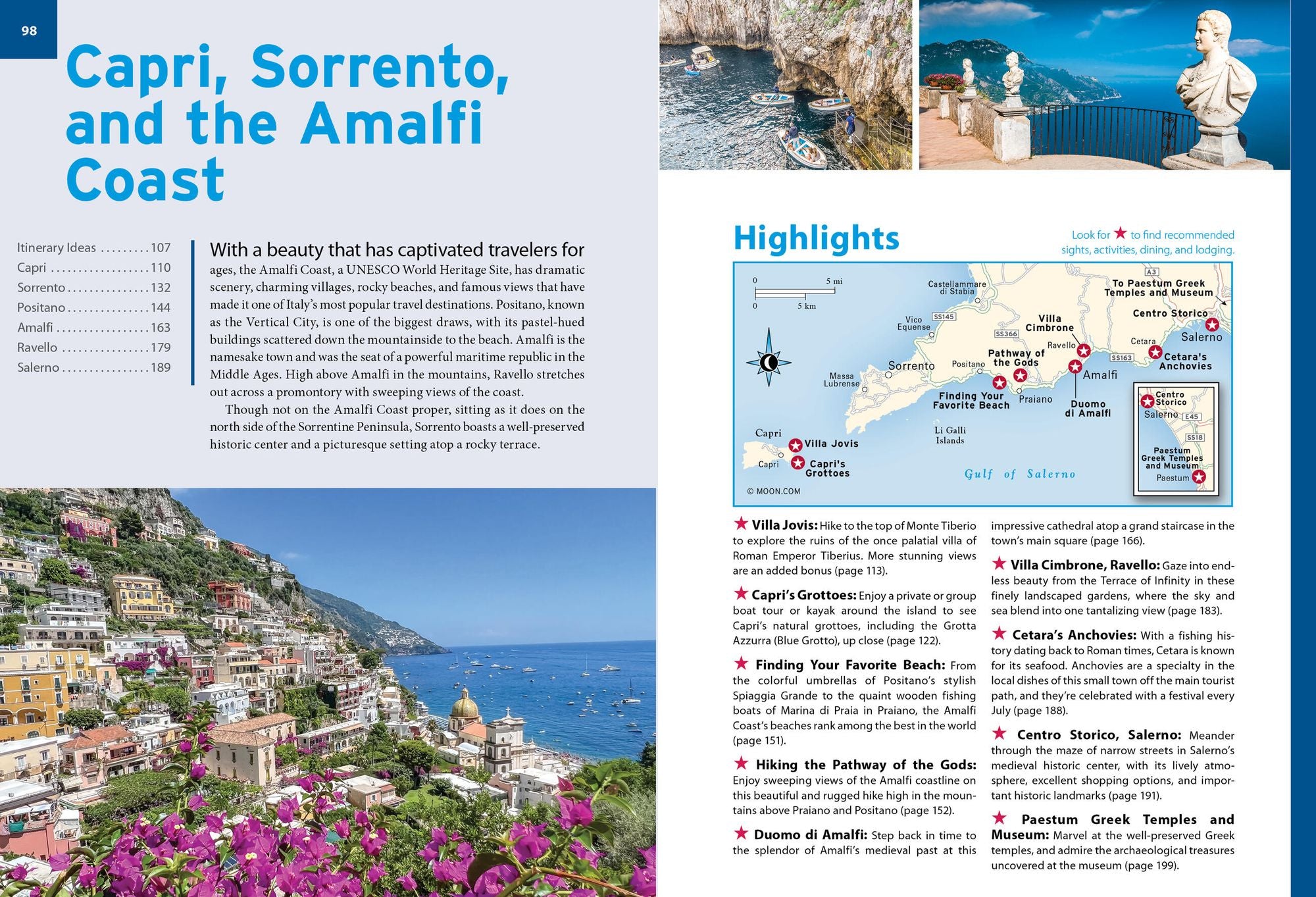 Moon Southern Italy: With Sicily, Puglia, Naples & the Amalfi Coast: Best Beaches, Local Food & Wine, Ancient Sites