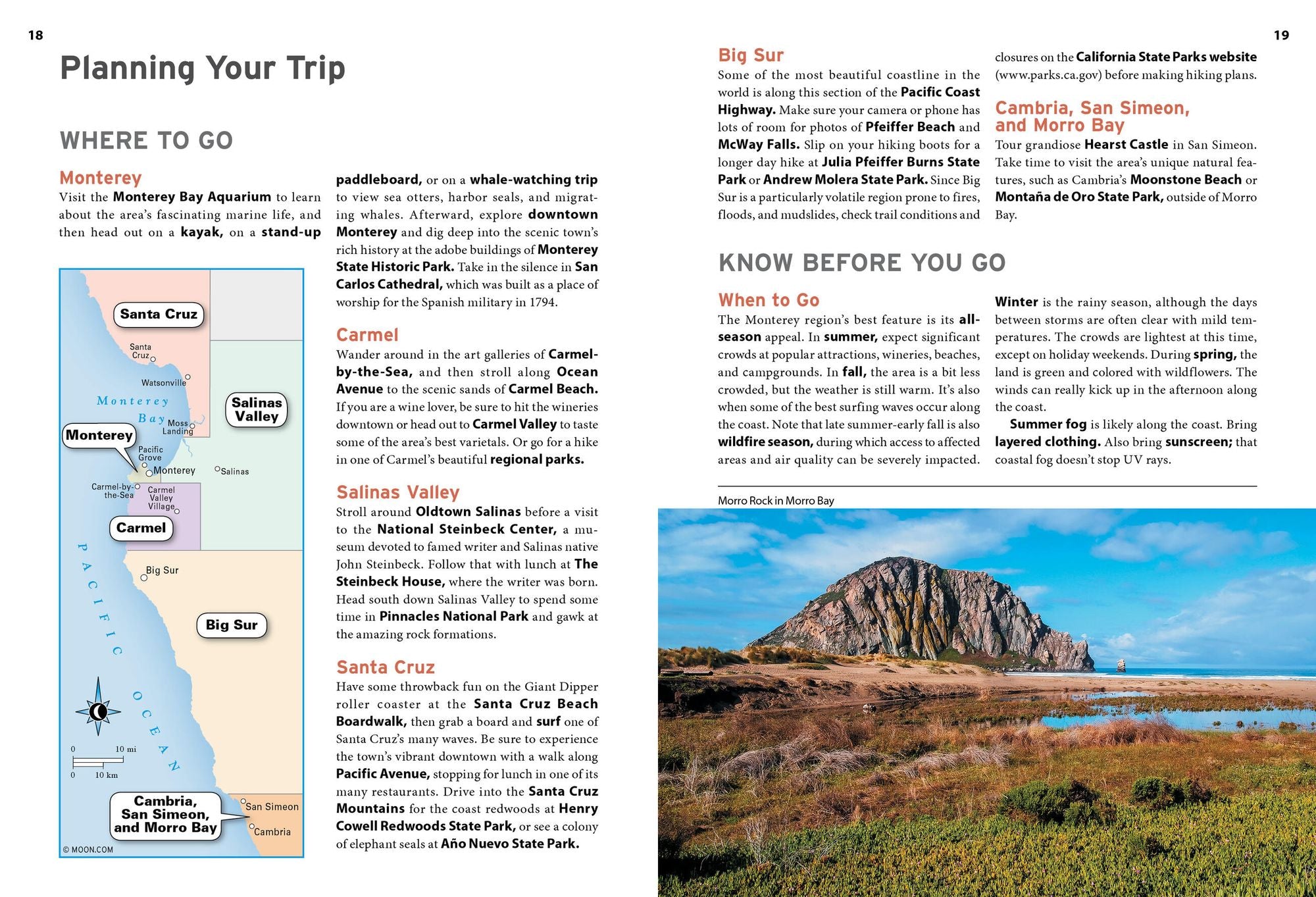Moon Monterey & Carmel: With Santa Cruz & Big Sur: Coastal Getaways, Scenic Drives, Hiking & Kayaking