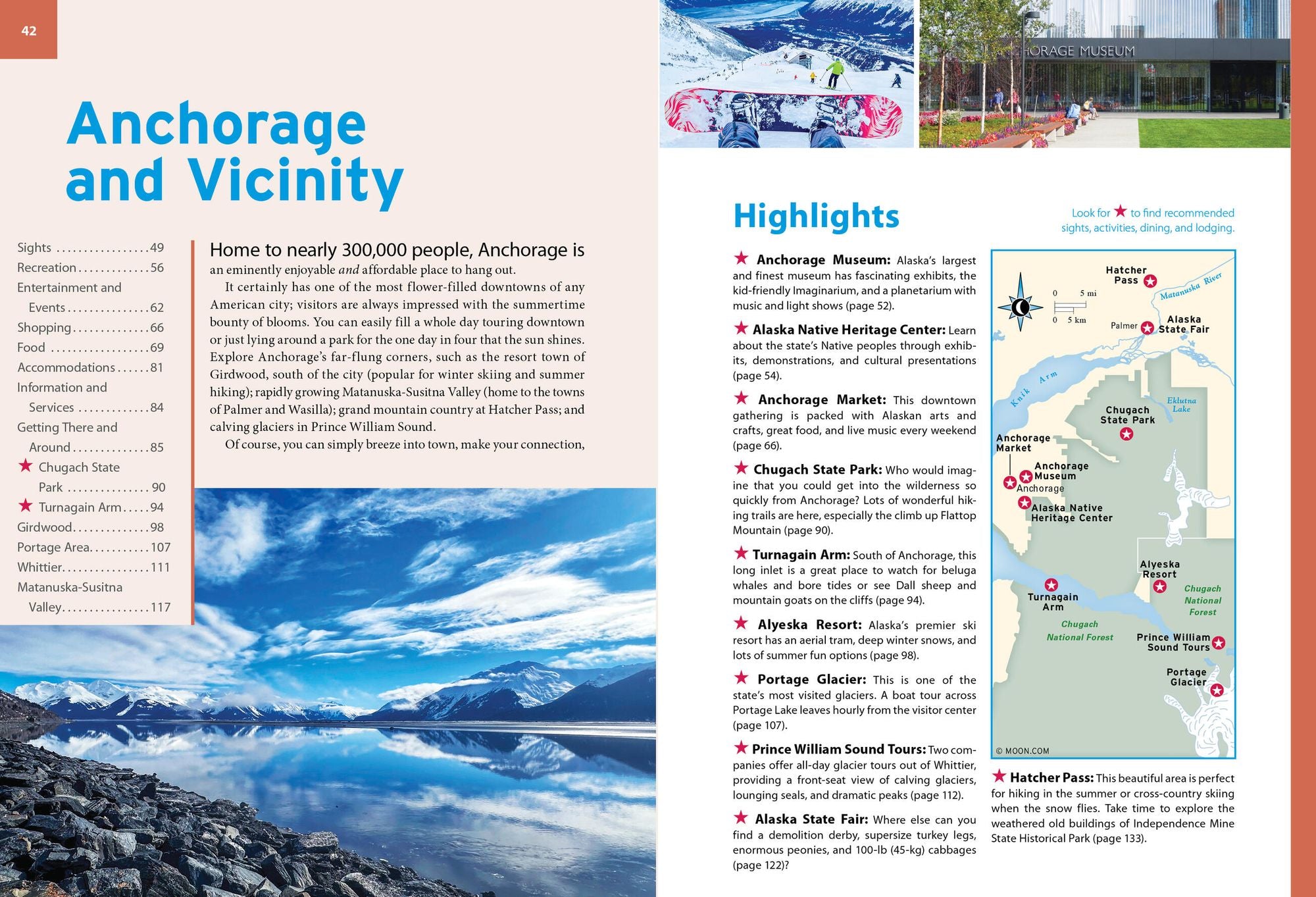 Moon Anchorage, Denali & the Kenai Peninsula: National Parks Road Trips, Outdoor Adventures, Wildlife Excursions