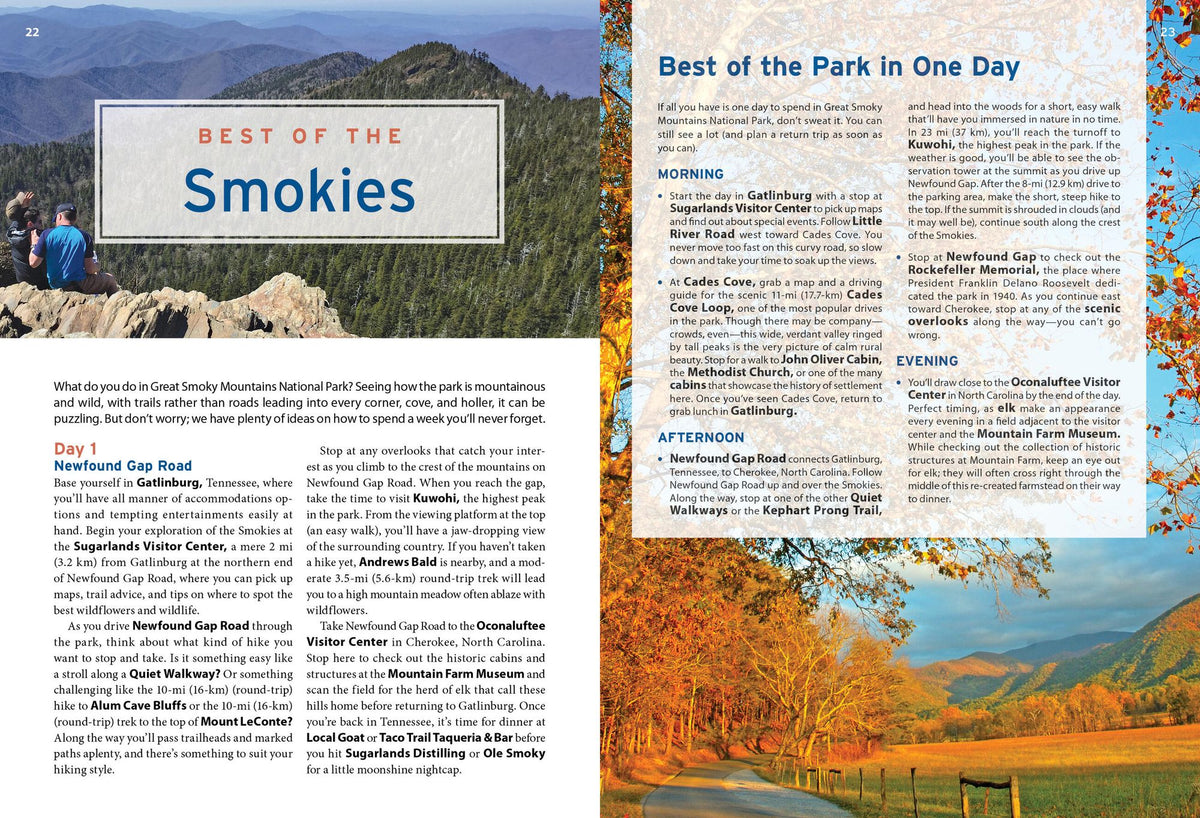 Moon Great Smoky Mountains National Park: Hiking, Camping, Scenic Drives