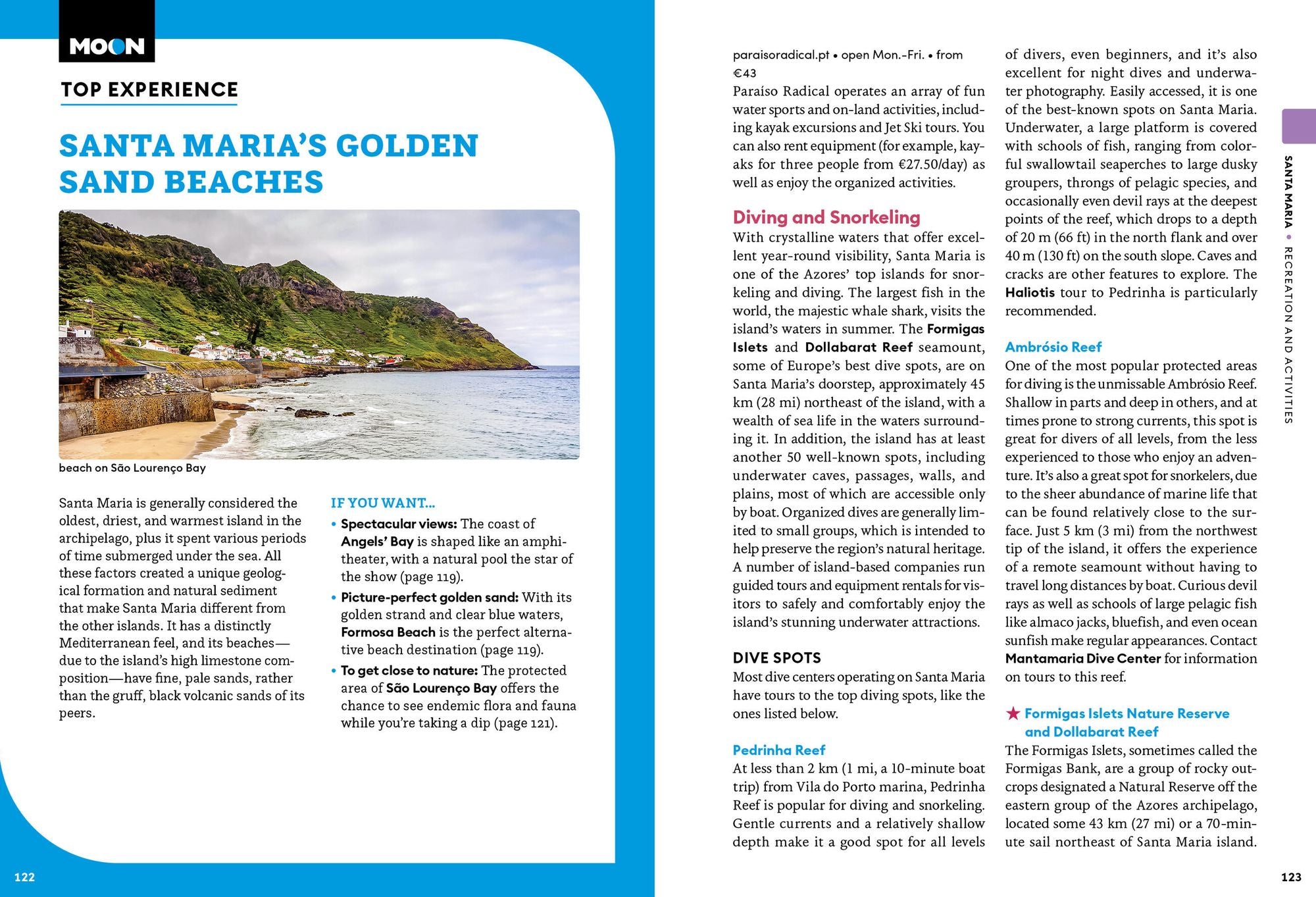 Moon Azores: Best Beaches, Diving & Kayaking, Natural Wonders