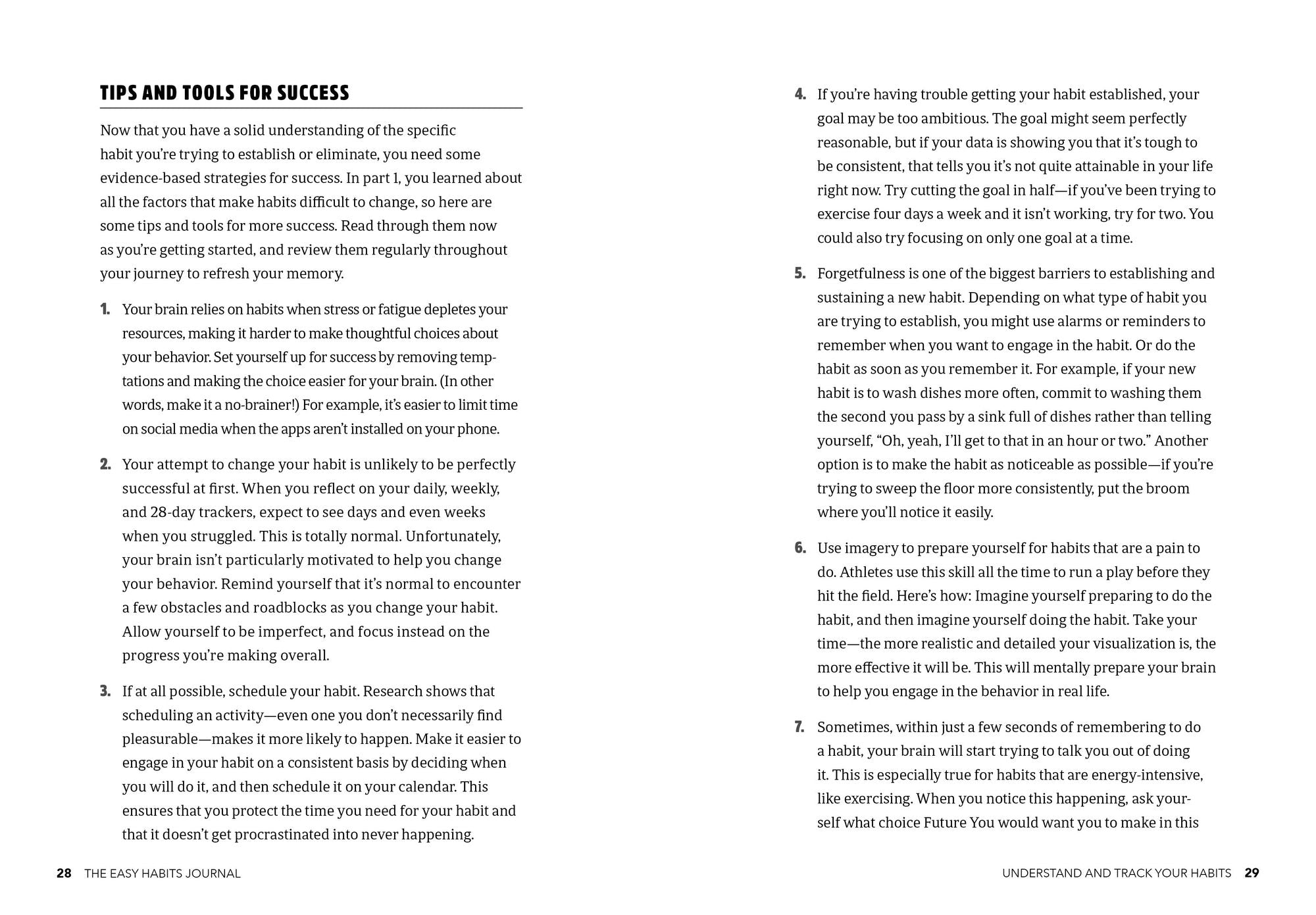 The Easy Habits Journal: Better Habits in 12 Weeks