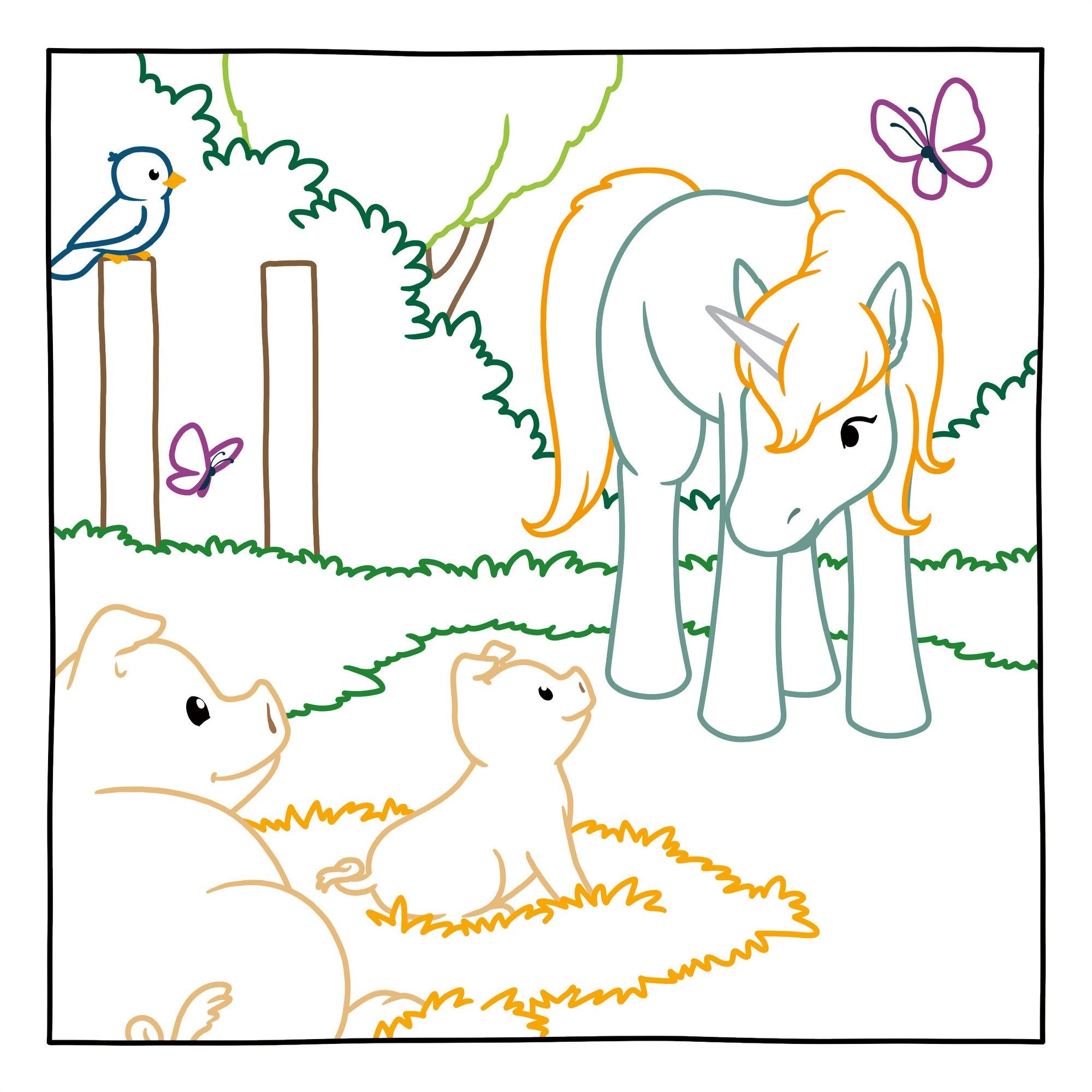 Magic Paper Coloring Book: Unicorns: Discover Hidden Patterns and Images!