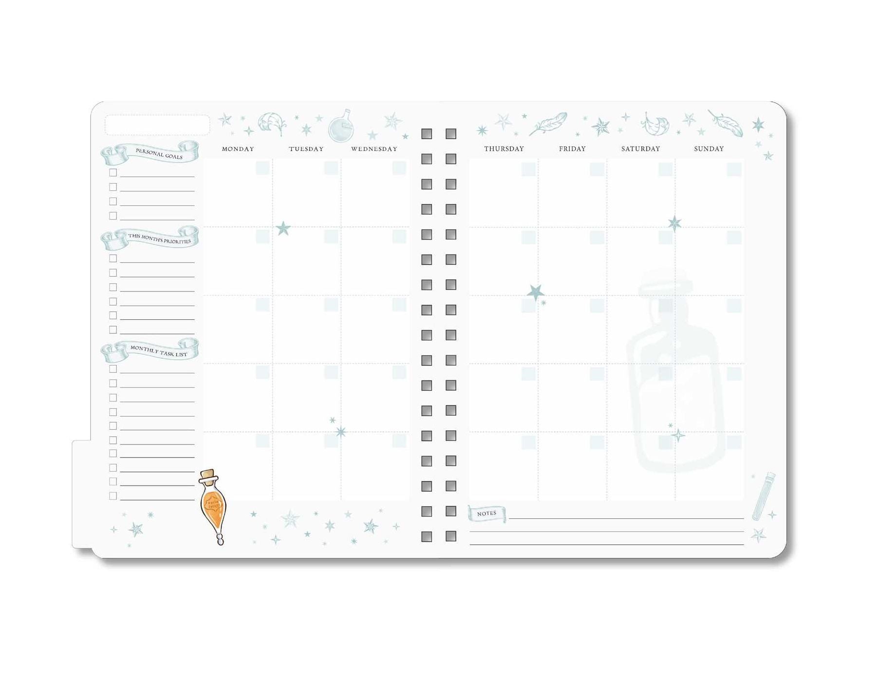 Harry Potter: Spells and Potions 12-Month Undated Planner: (Harry Potter School Planner School, Harry Potter Gift, Harry Potter Stationery, Undated Planner)