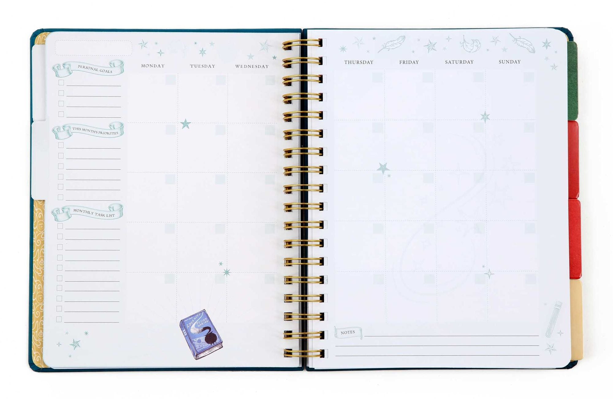 Harry Potter: Spells and Potions 12-Month Undated Planner: (Harry Potter School Planner School, Harry Potter Gift, Harry Potter Stationery, Undated Planner)