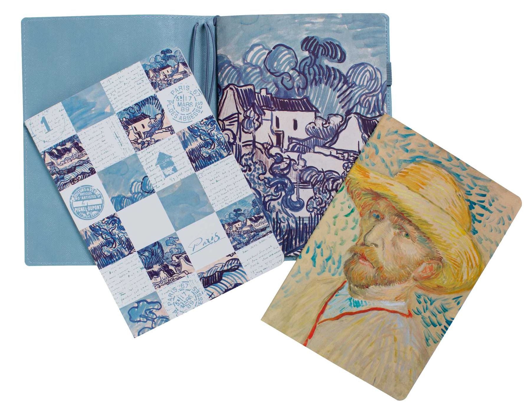 Van Gogh Traveler's Notebook Set: (Refillable Notebook)