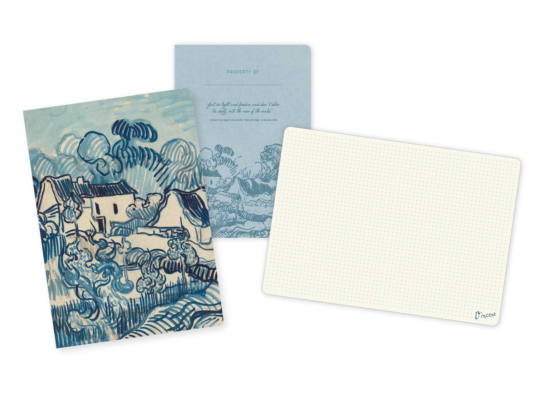 Van Gogh Traveler's Notebook Set: (Refillable Notebook)