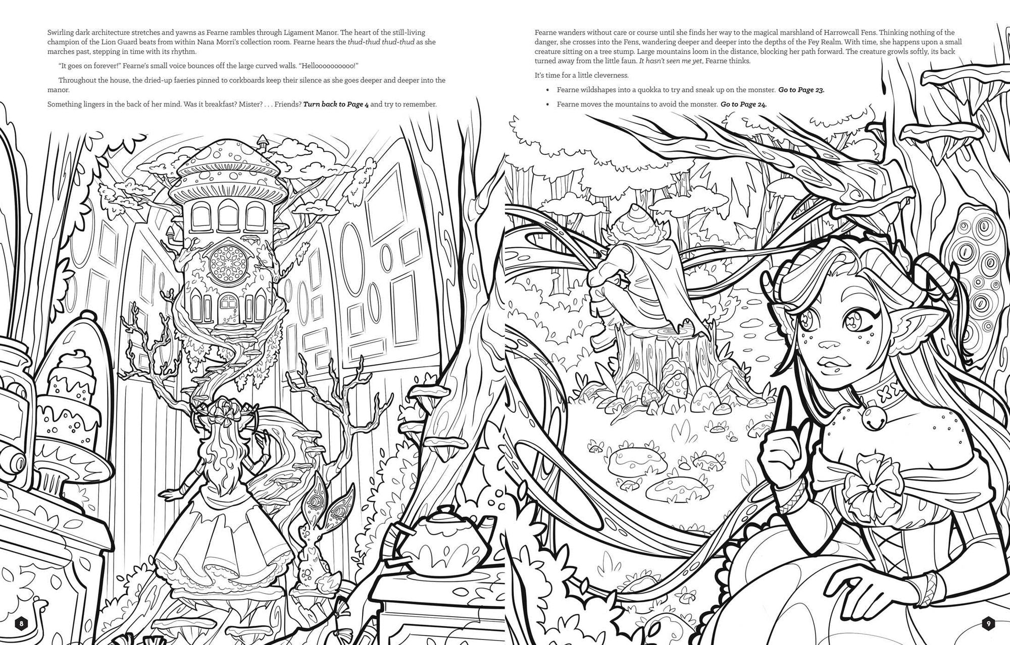 Critical Role: Fearne Calloway's Fey Fantasy: A Coloring Adventure