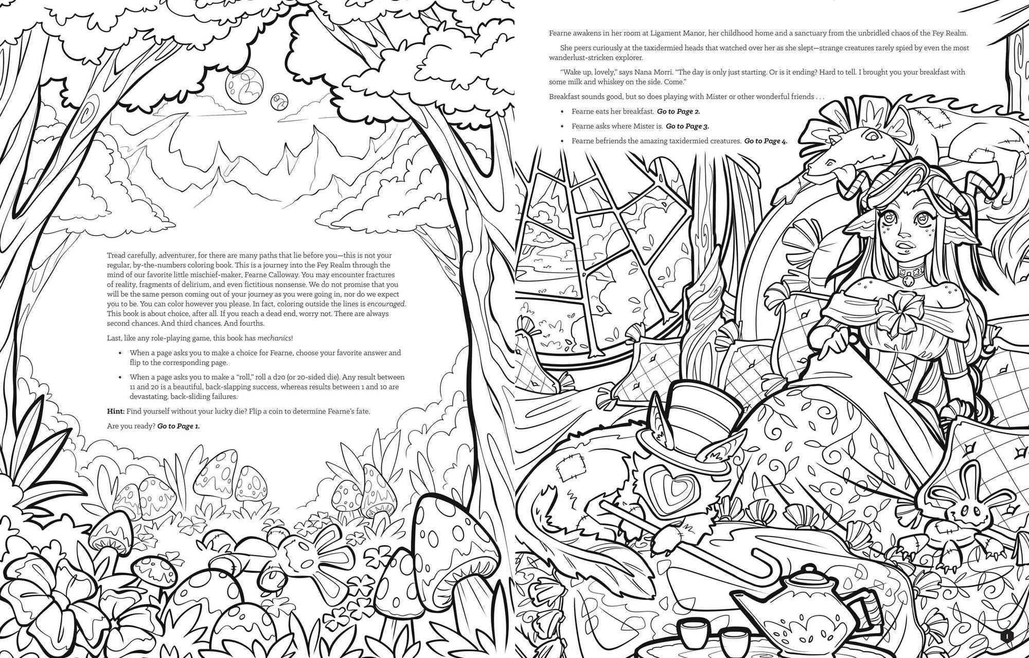 Critical Role: Fearne Calloway's Fey Fantasy: A Coloring Adventure