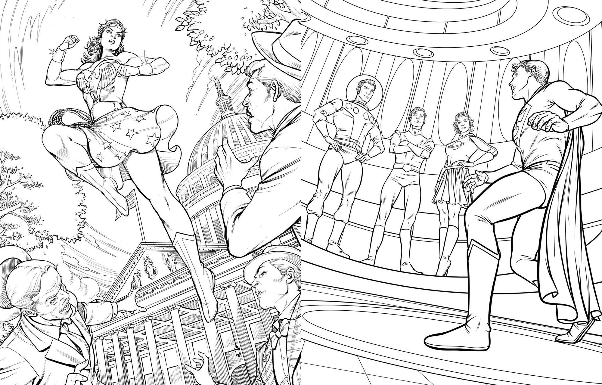 DC Showcase: The Official Coloring Book