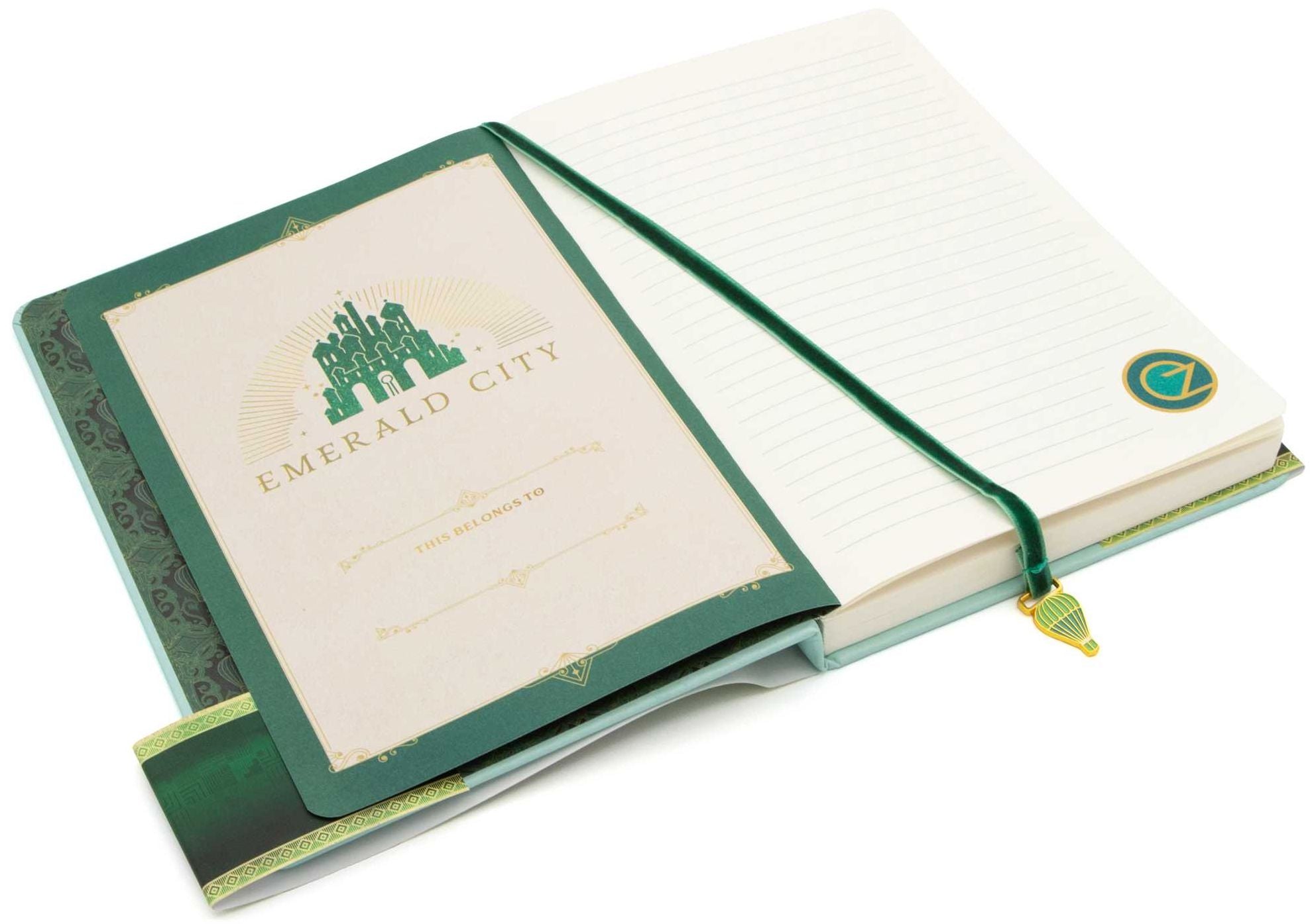 Wicked: Emerald City Journal with Ribbon Charm