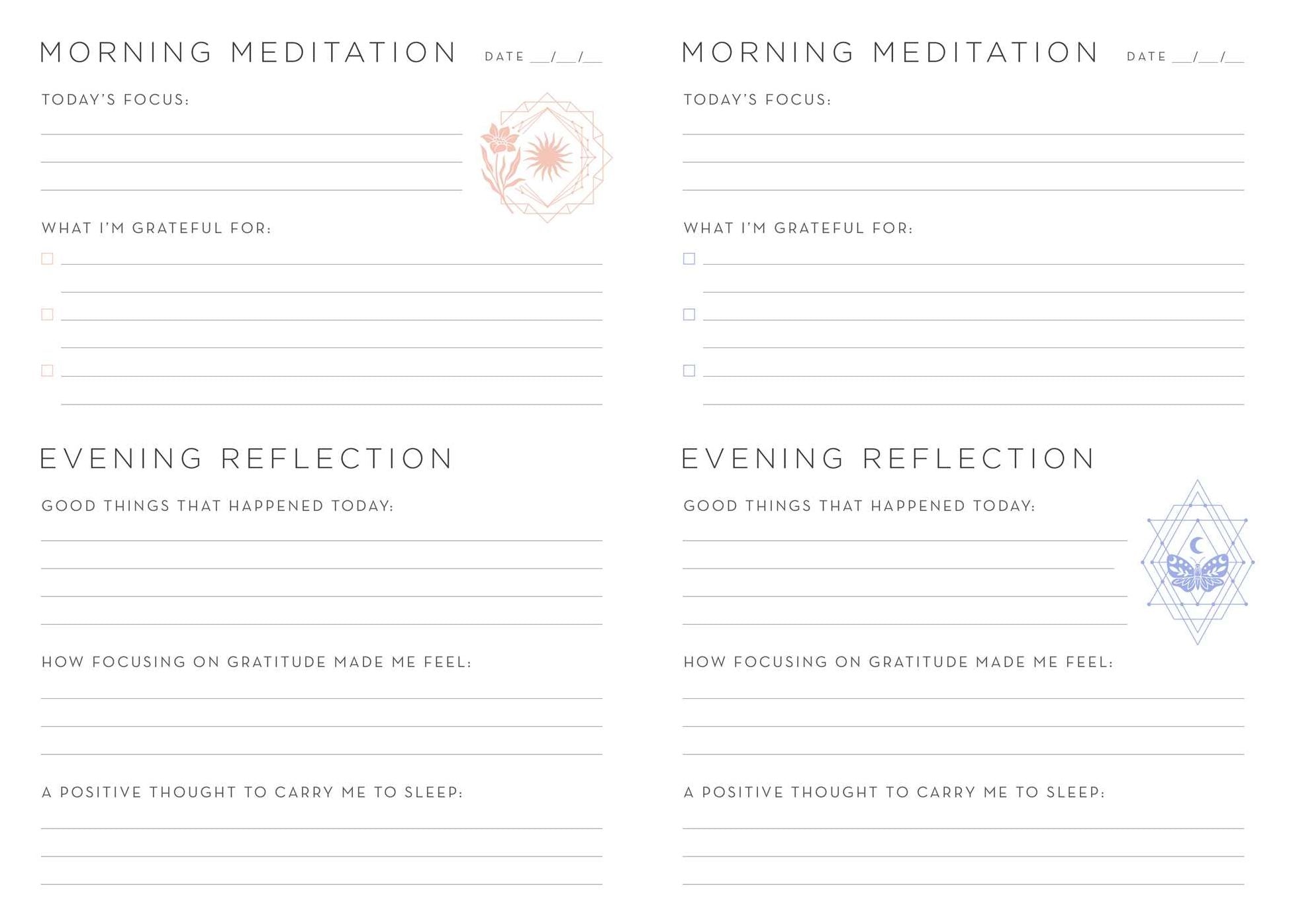365 Days of Gratitude: A Day and Night Reflection Journal
