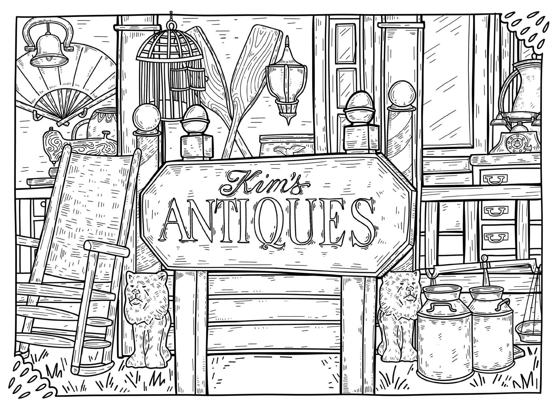 Gilmore Girls: Greetings from Stars Hollow: An Official Postcard Coloring Book