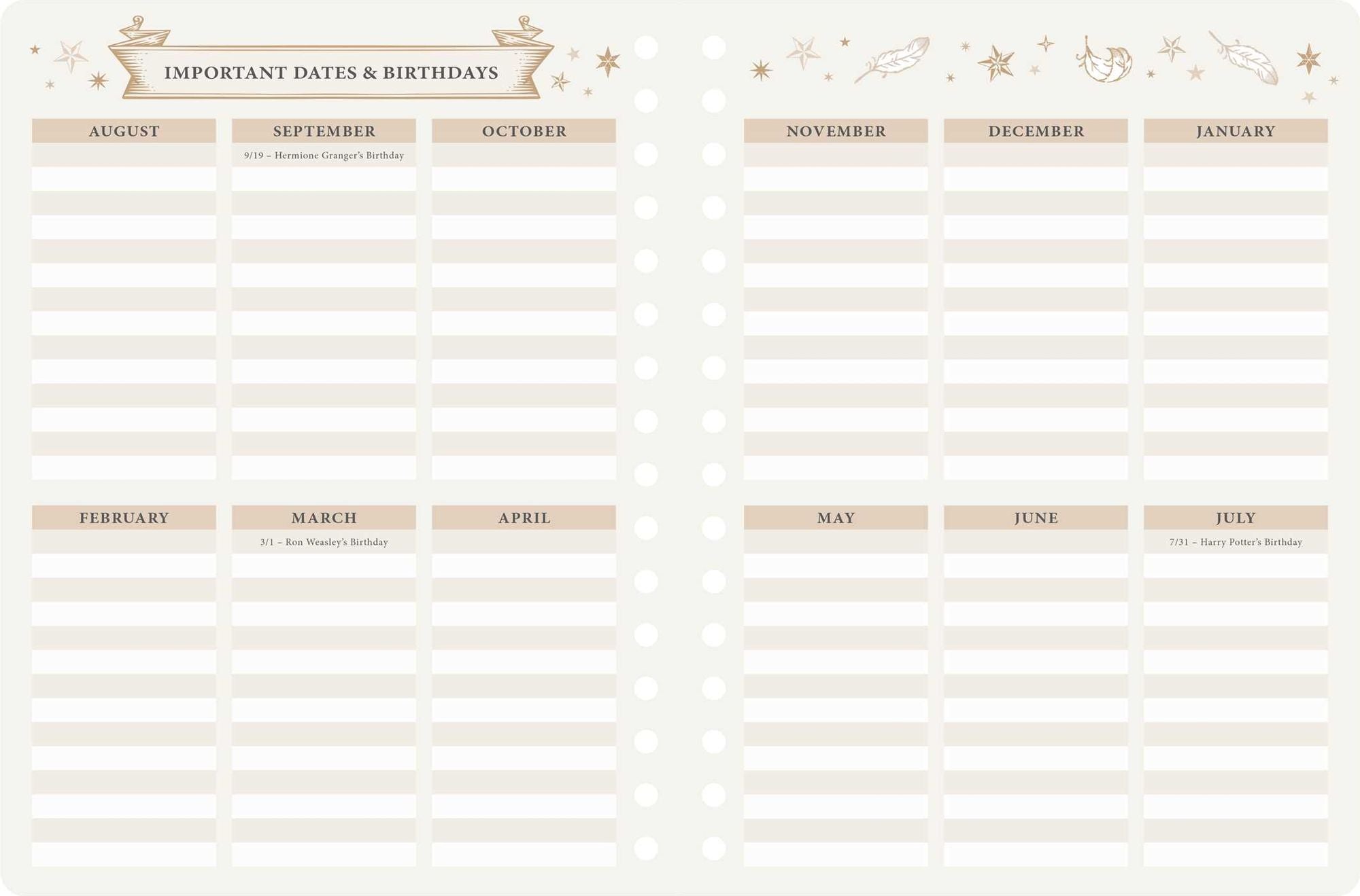 2025-2026 Harry Potter: Hogwarts Student Planner: August - July, 6.5 x 8.25