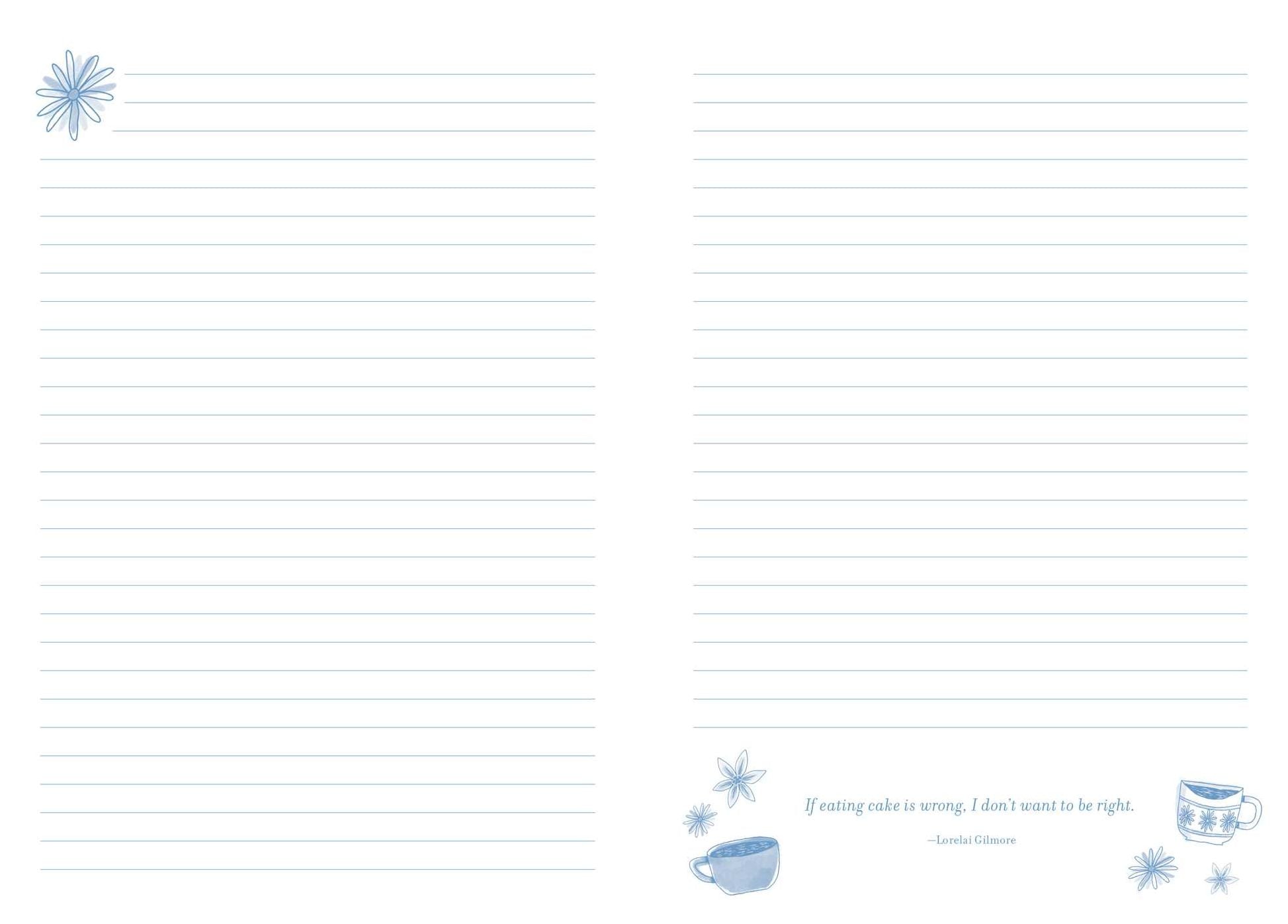 Gilmore Girls Embroidered Journal