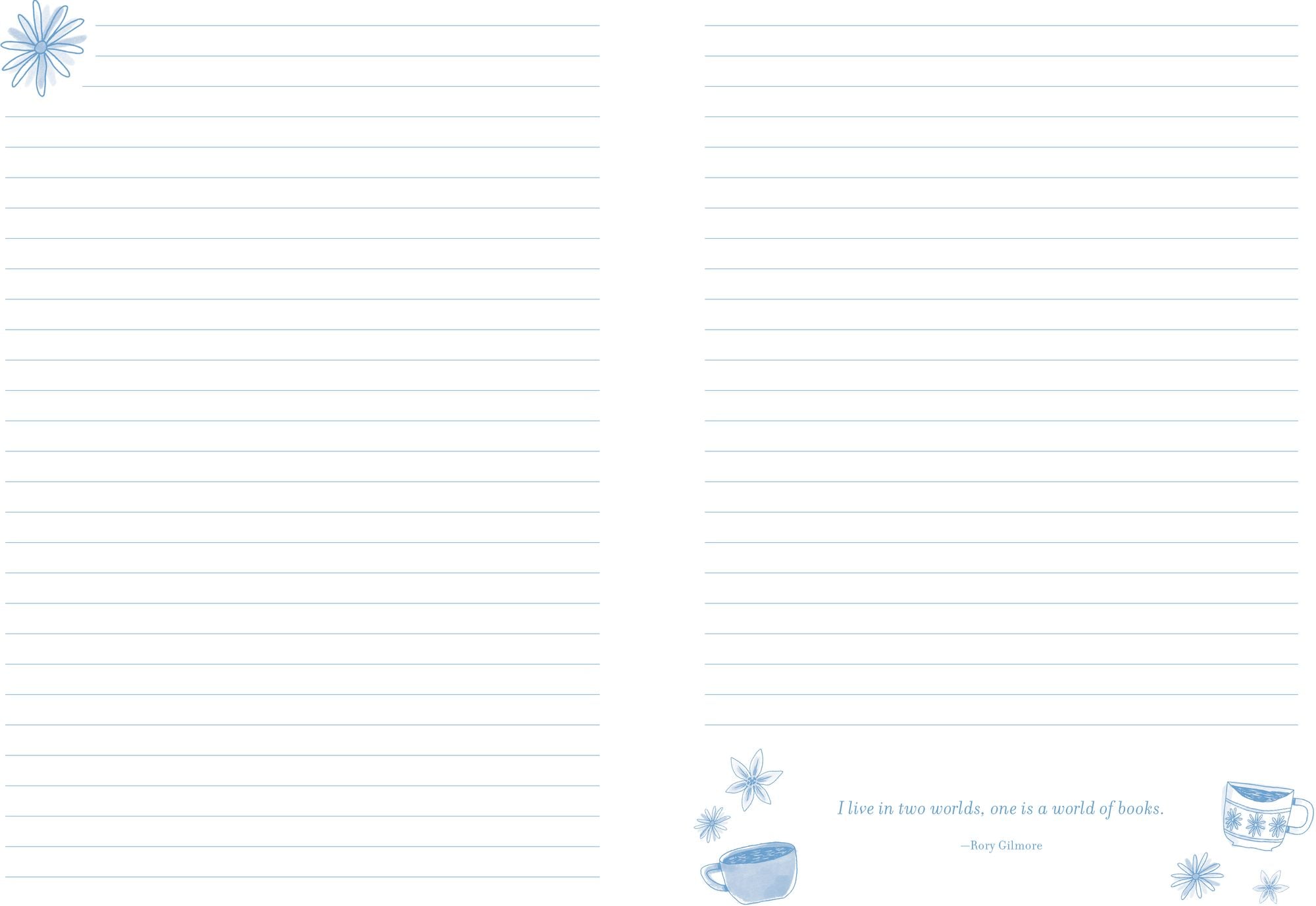 Gilmore Girls Embroidered Journal