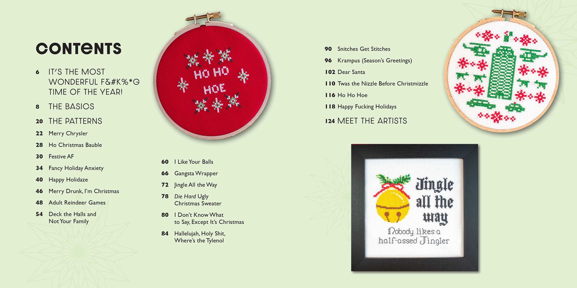 Festive As F*ck: Subversive Cross-Stitch for the Holidays
