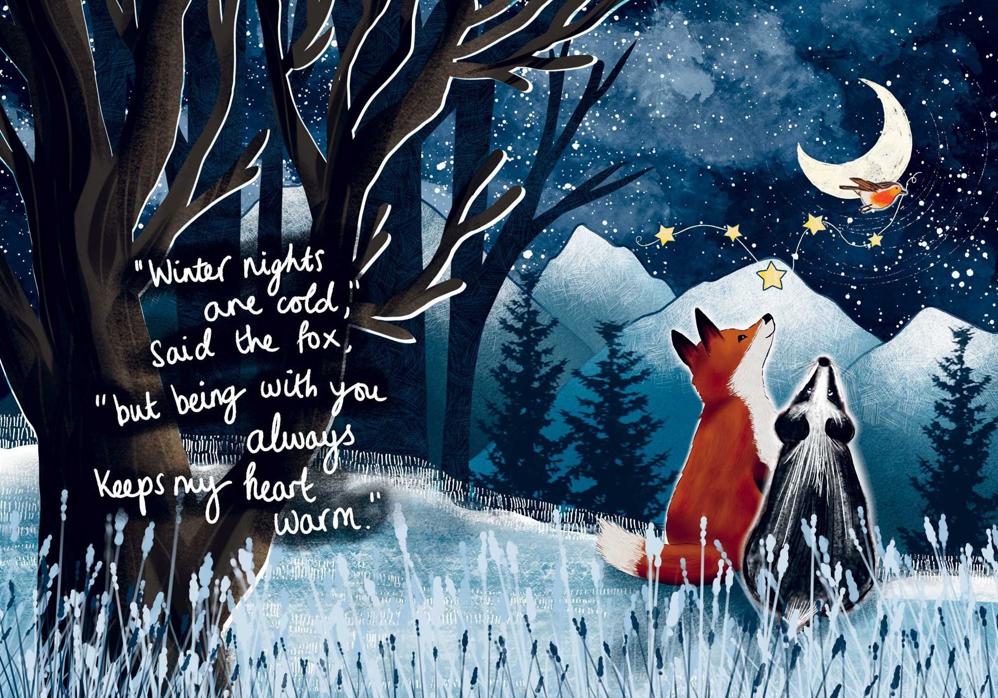 Fox Under the Moon: Seasons of Comfort and Hope