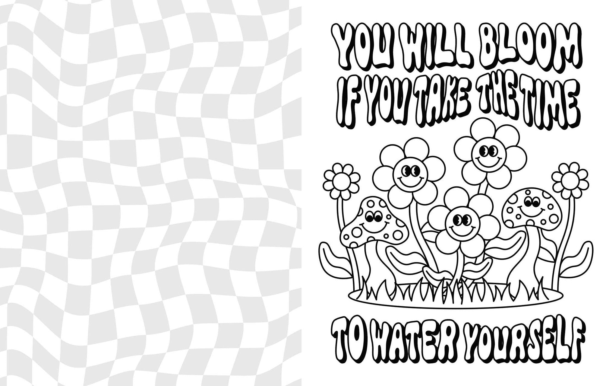 Grow Through What You Go Through: A Mindful Coloring Book