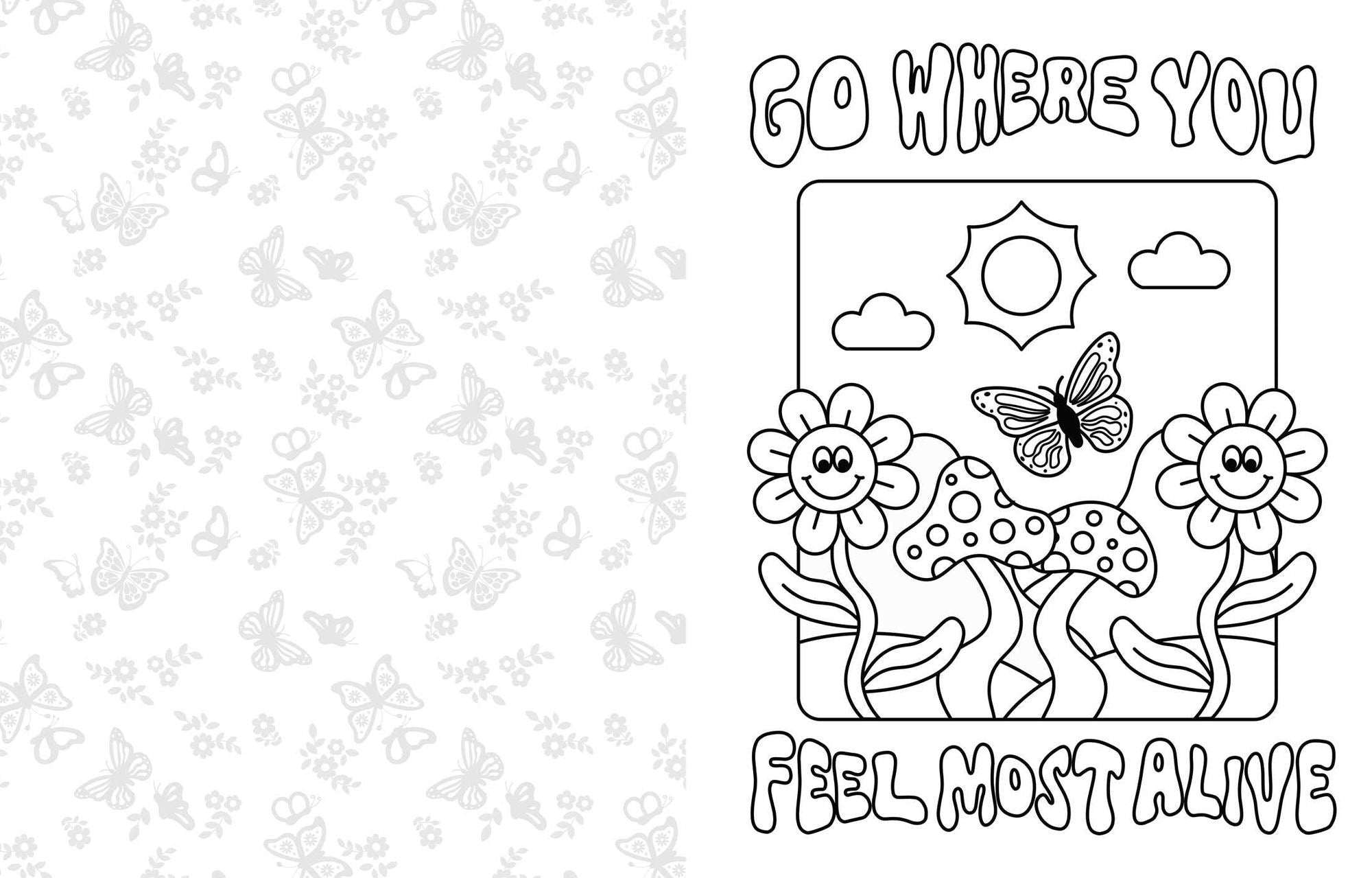 Grow Through What You Go Through: A Mindful Coloring Book