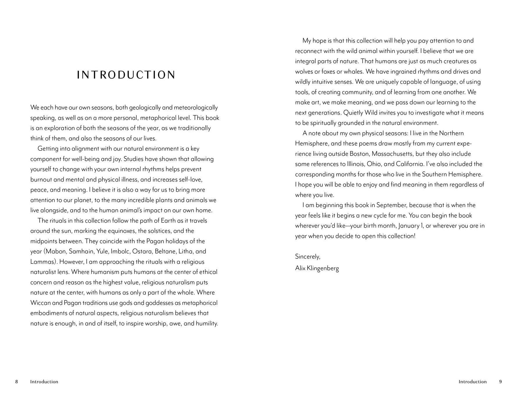 Quietly Wild: Poems, Photographs, and Rituals to Mark the Seasons